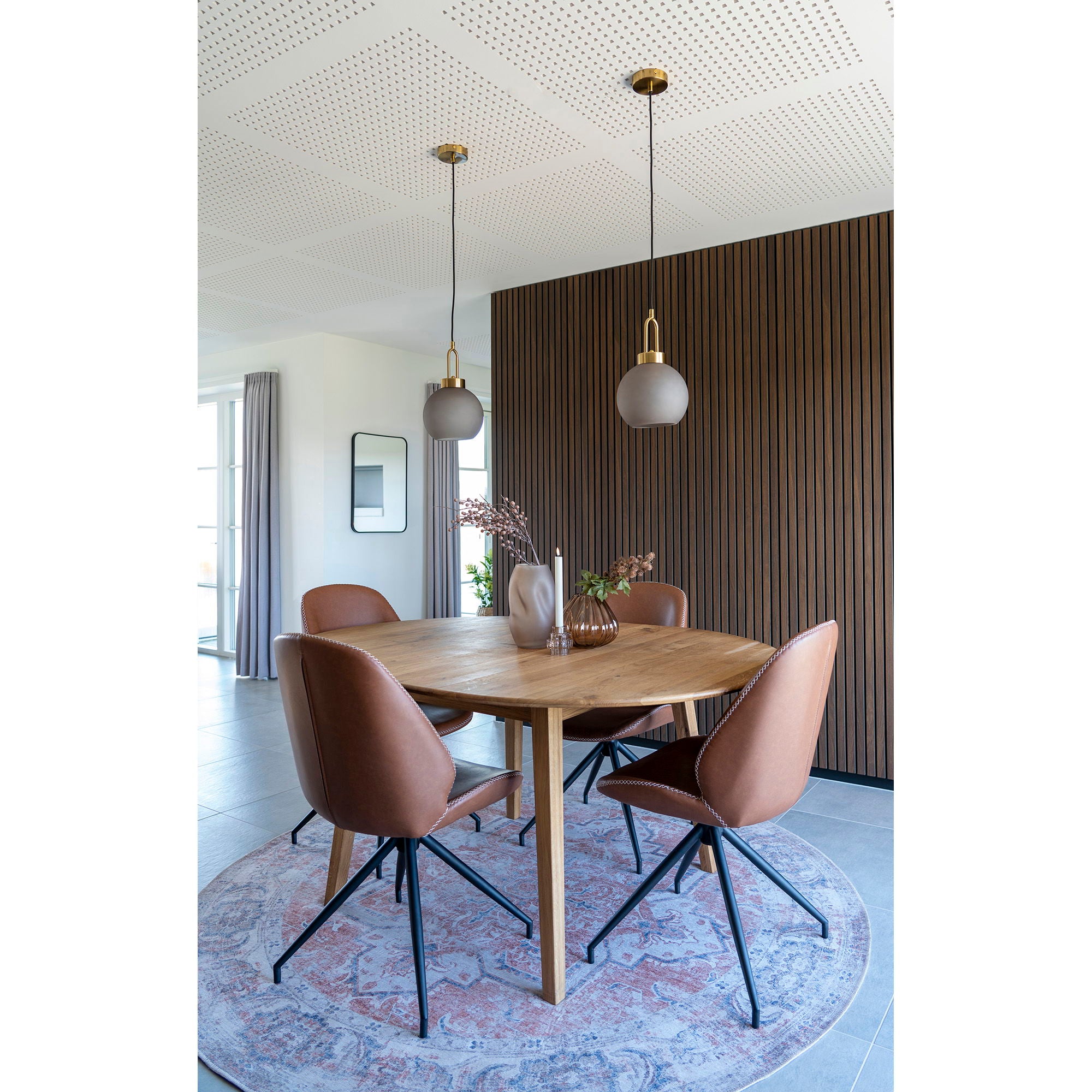 MONTE CARLO matstol, vintagebrun