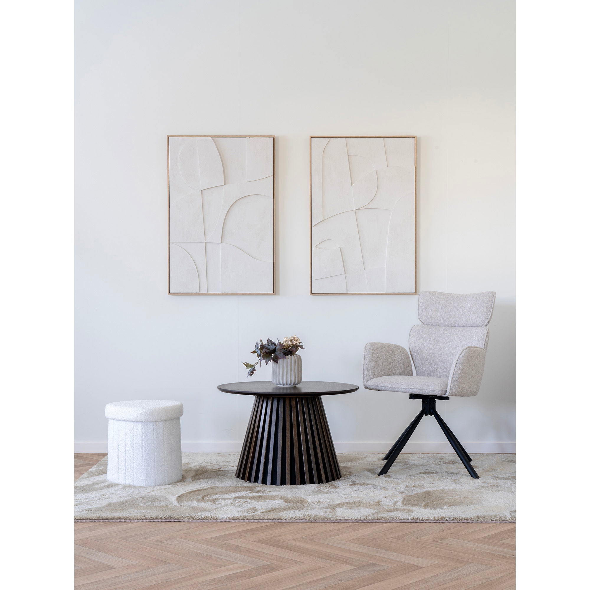 CORDOBA matstol, sand/svarta ben