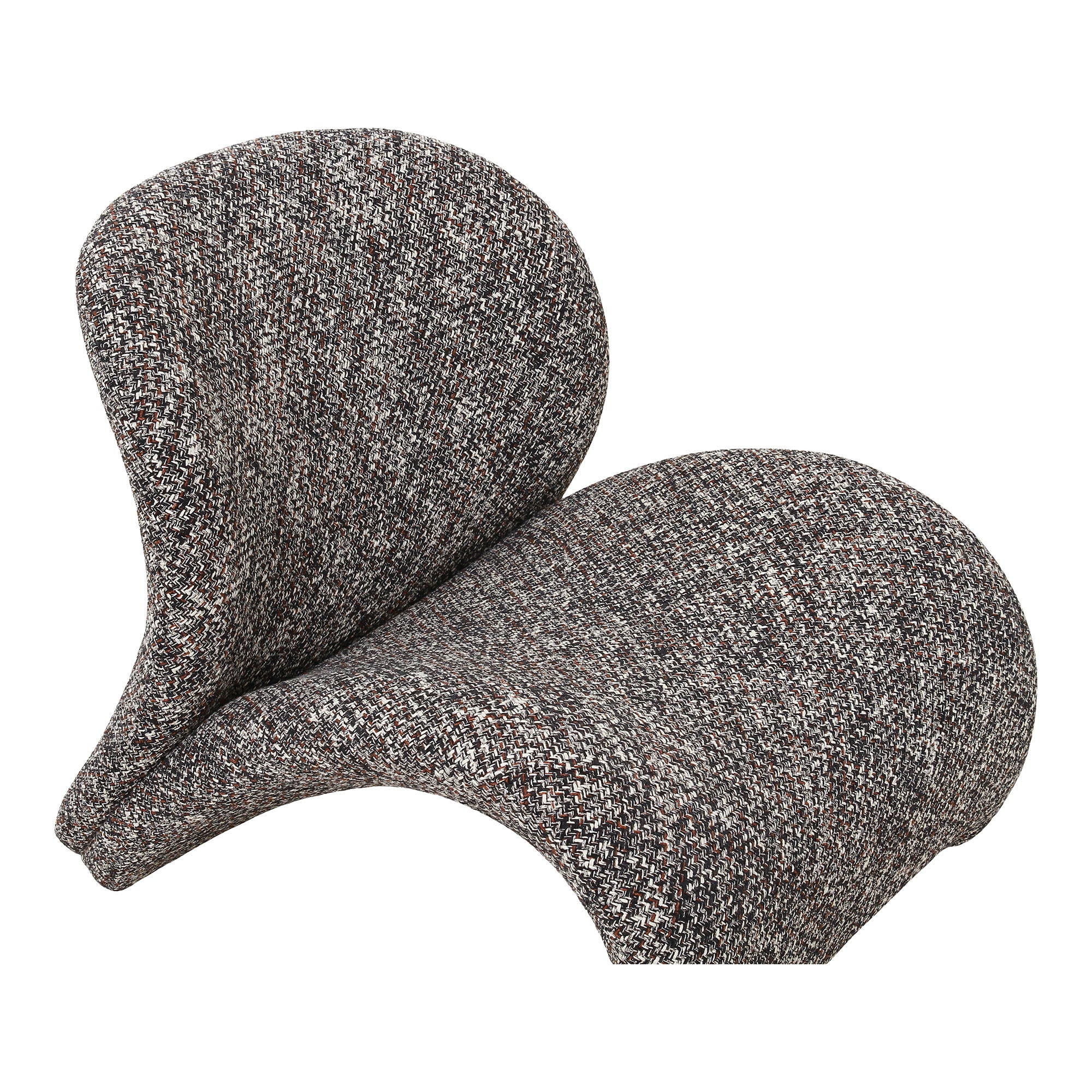 SOFIA Loungefåtölj, mörkbrun mix