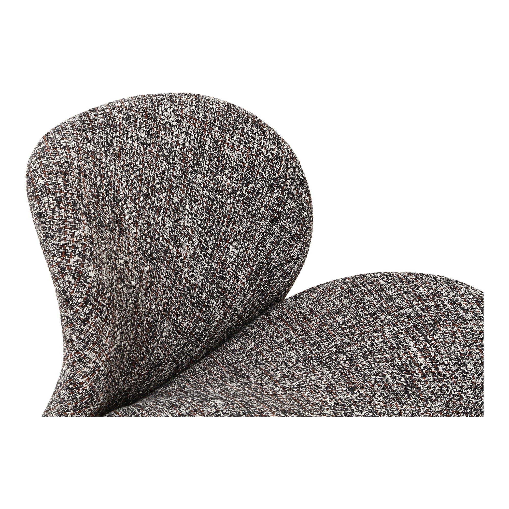 SOFIA Loungefåtölj, mörkbrun mix