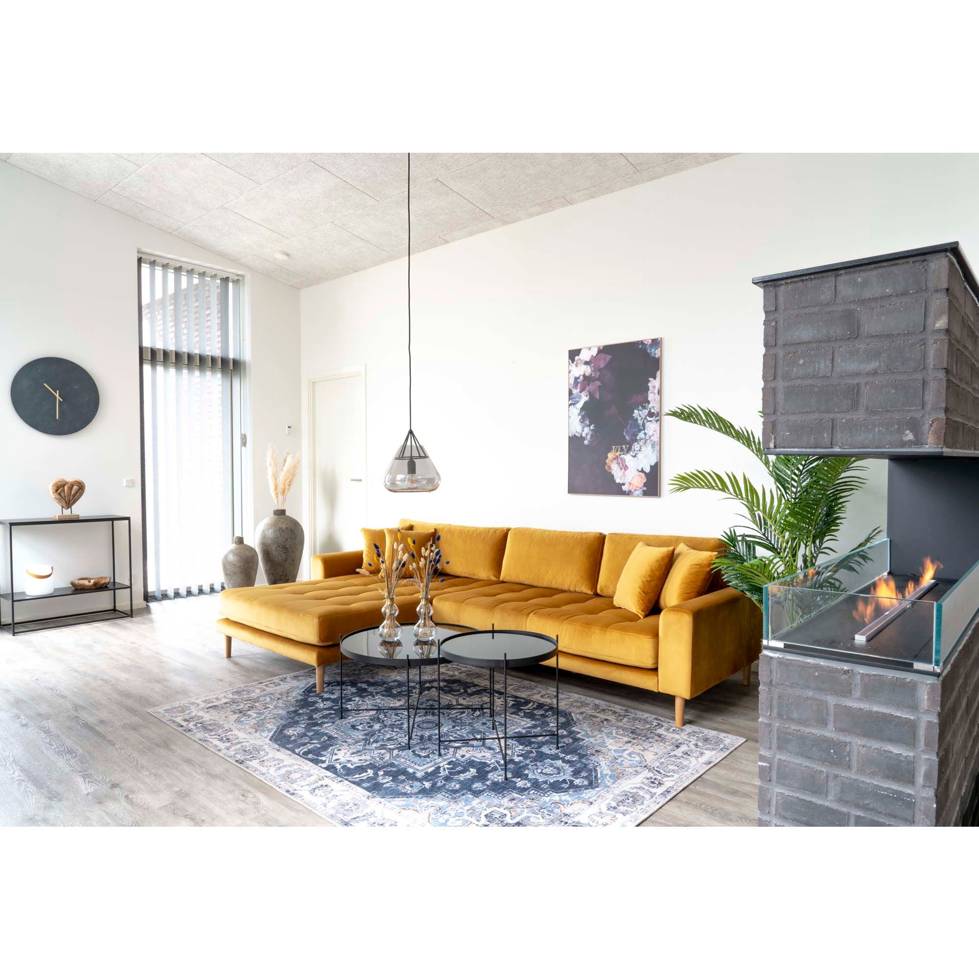 LIDO Lounge-soffa, vänster, senapsgul