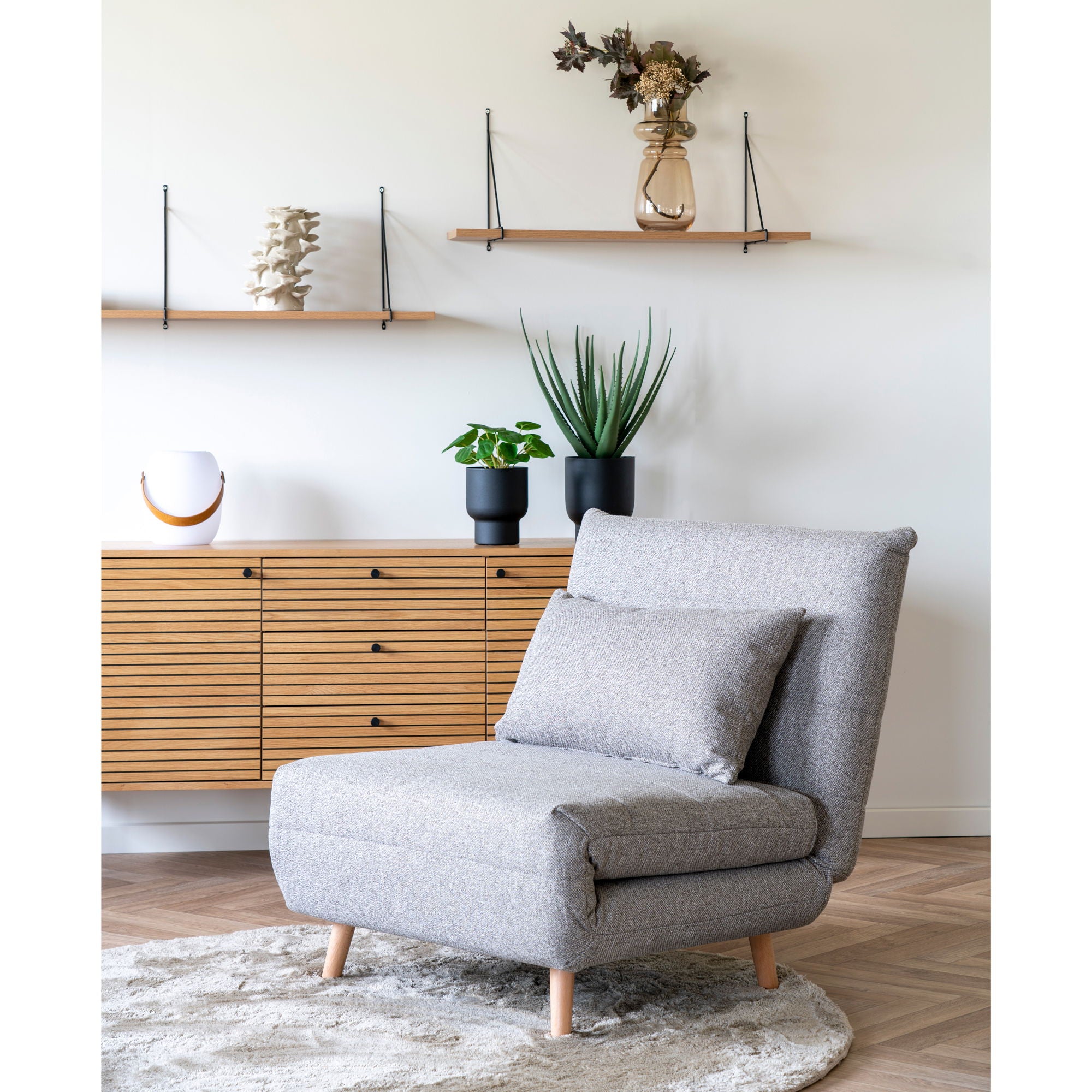 Marlow bäddsoffa, grå