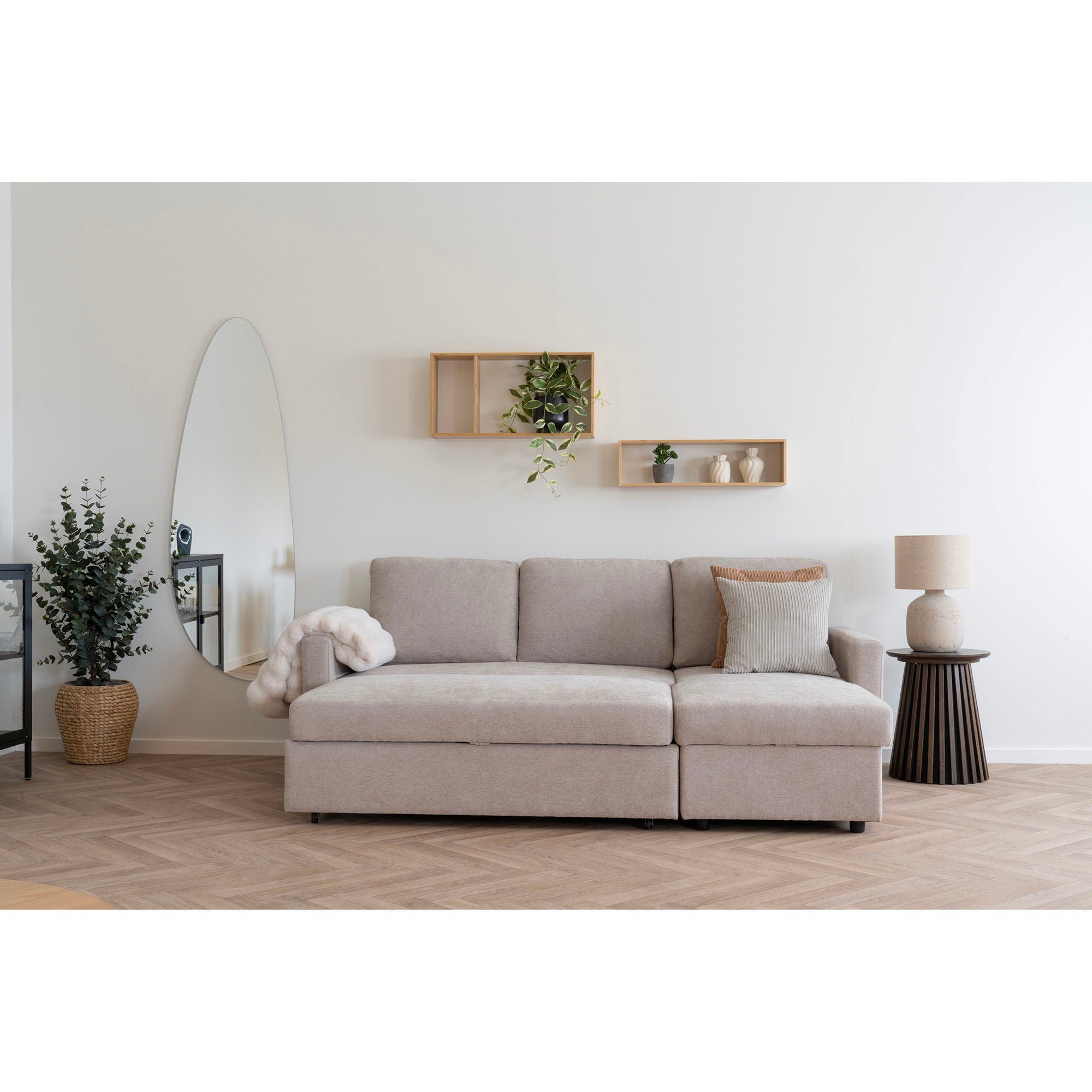 Belfast Chaiselong-säng, mörk sand