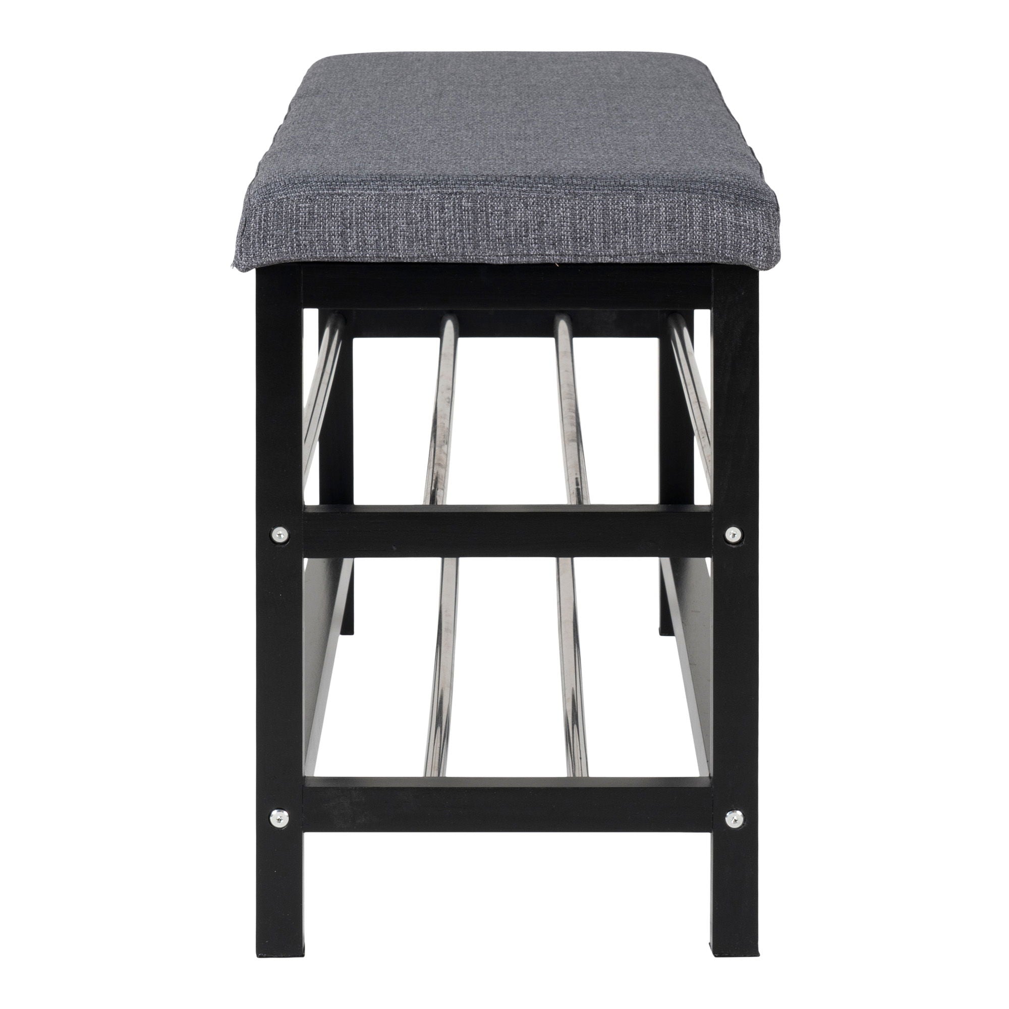 Padova Bänk, grå och svart