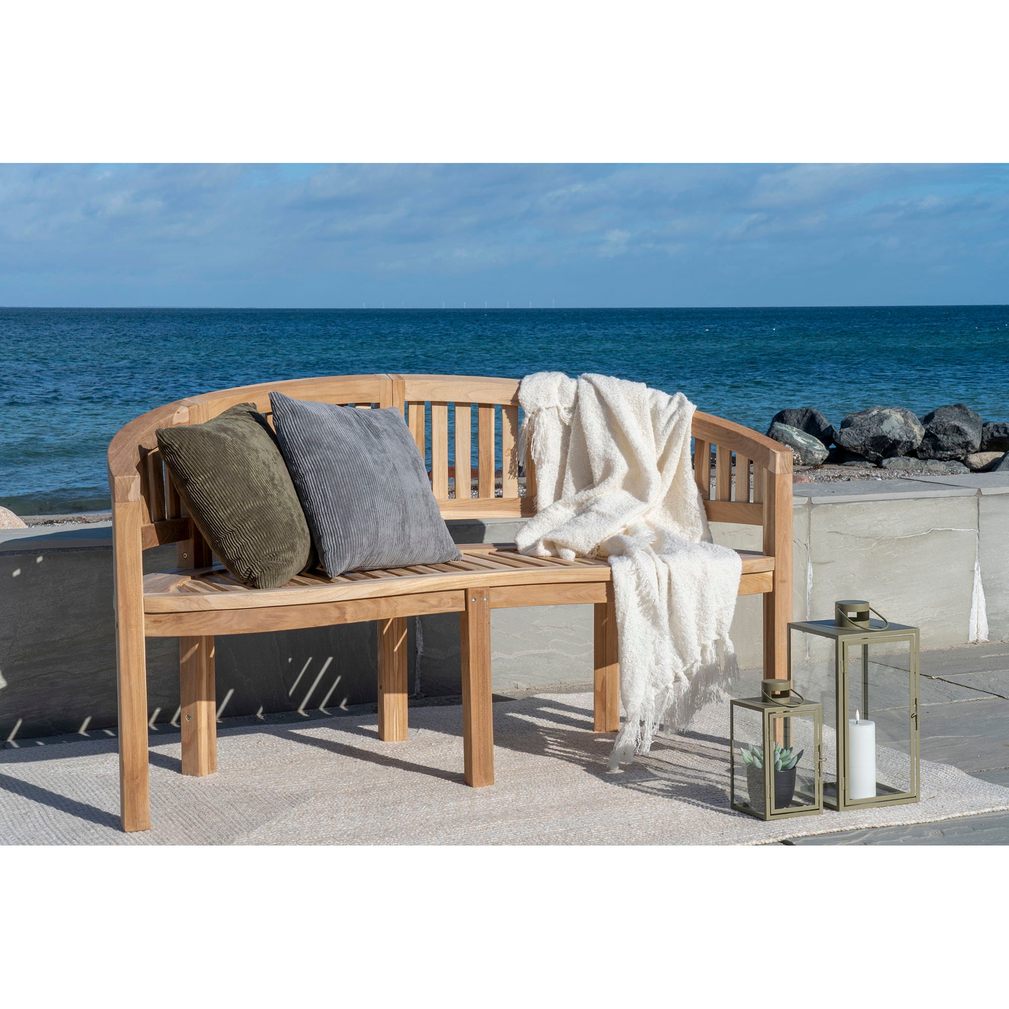 BOCA Bananbänk, teak natur