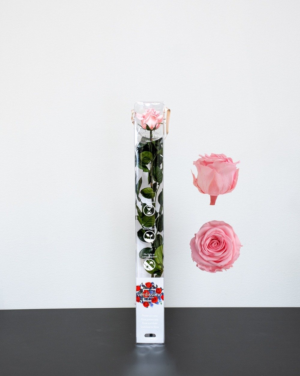 Giftbox – Singel Evighetsros 60 Cm, Flora Grossist, konserverade-blommor