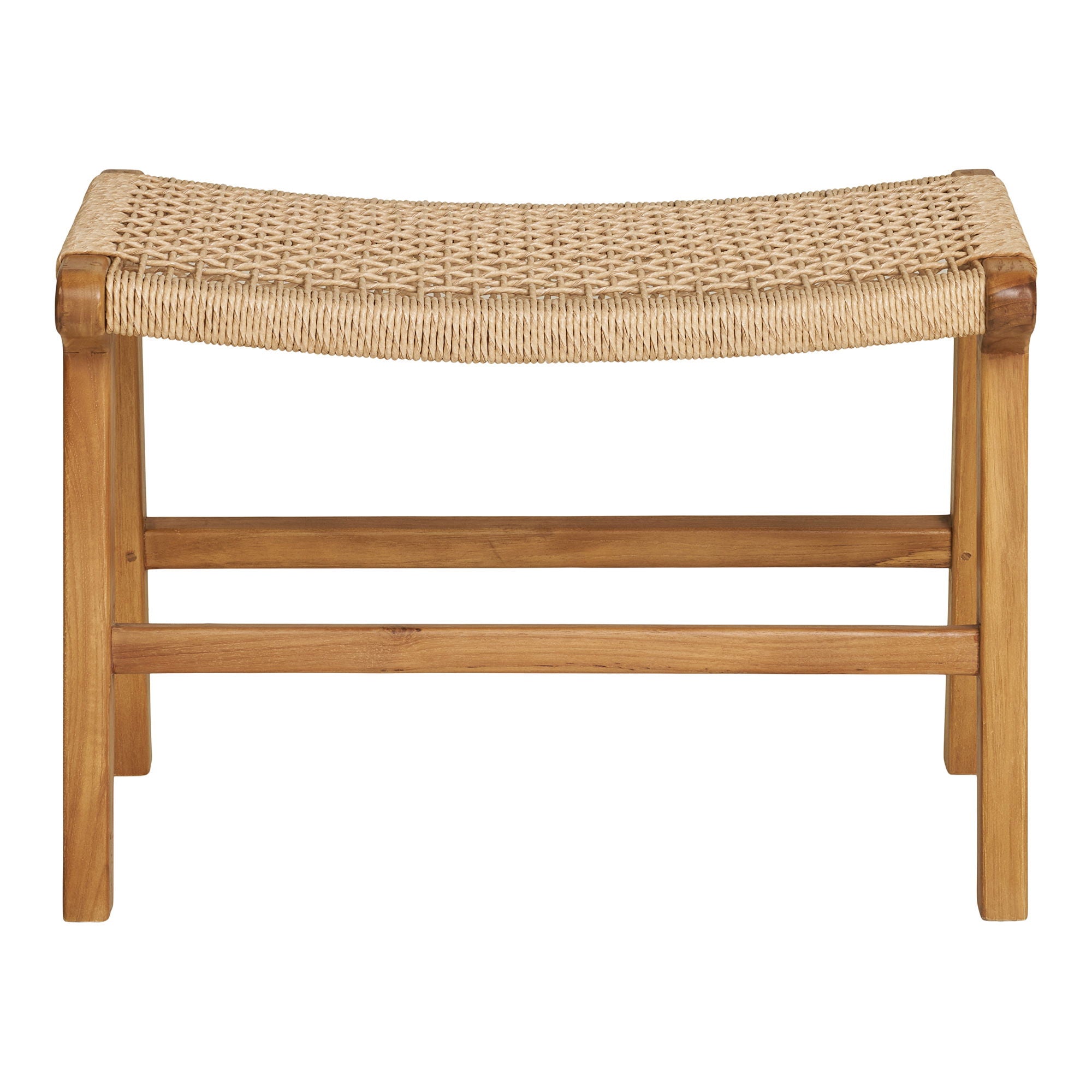 DERBY Fotpall, teak natur