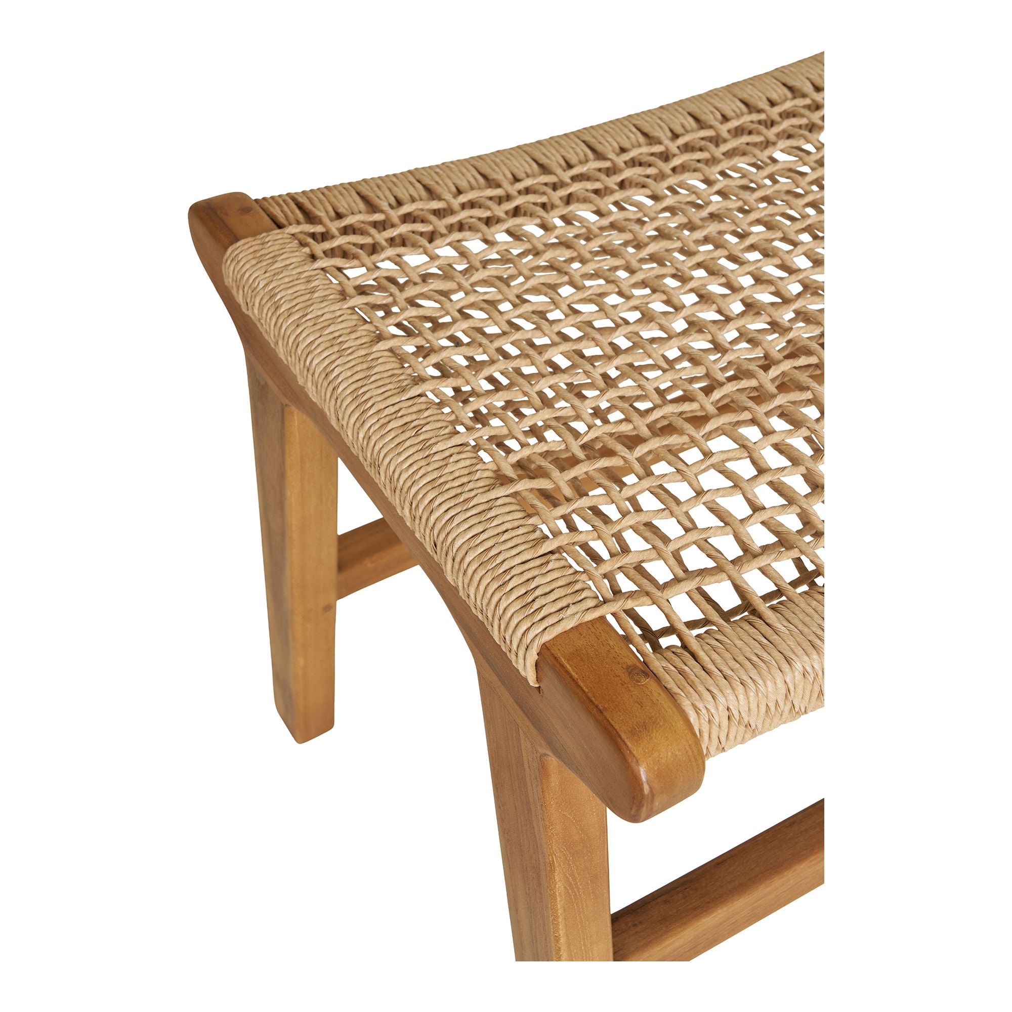 DERBY Fotpall, teak natur