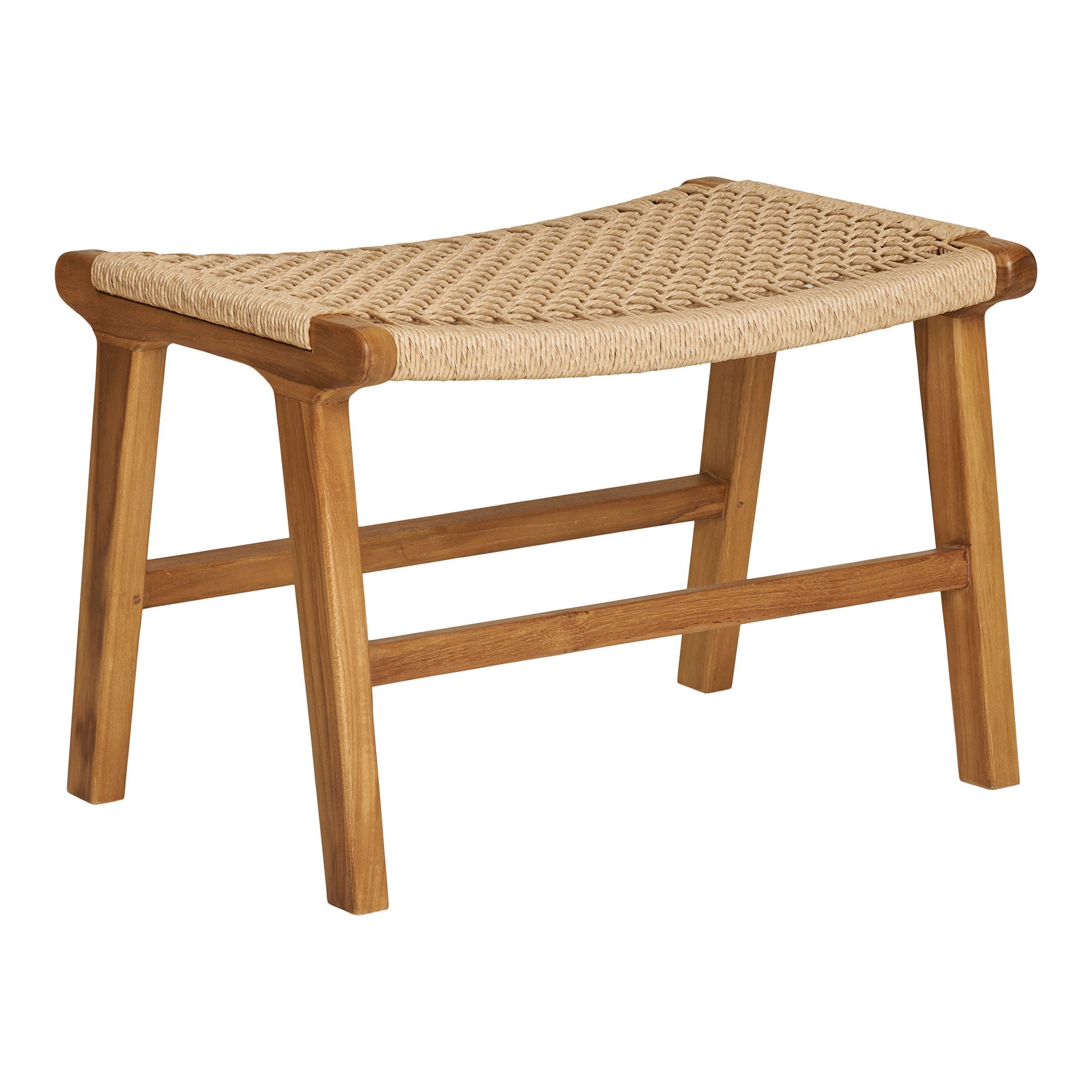 DERBY Fotpall, teak natur