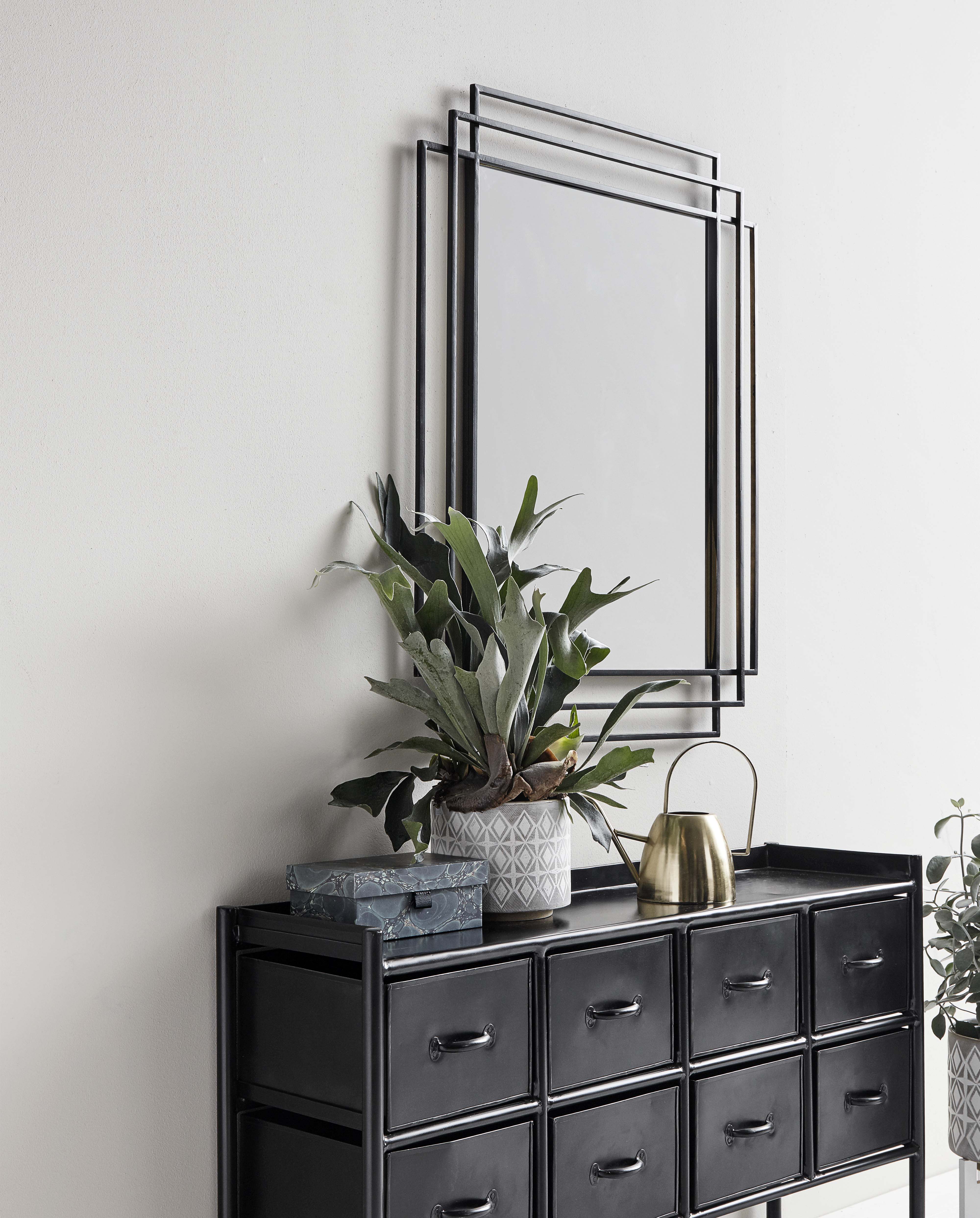 Square Mirror - Black, Nordal, speglar