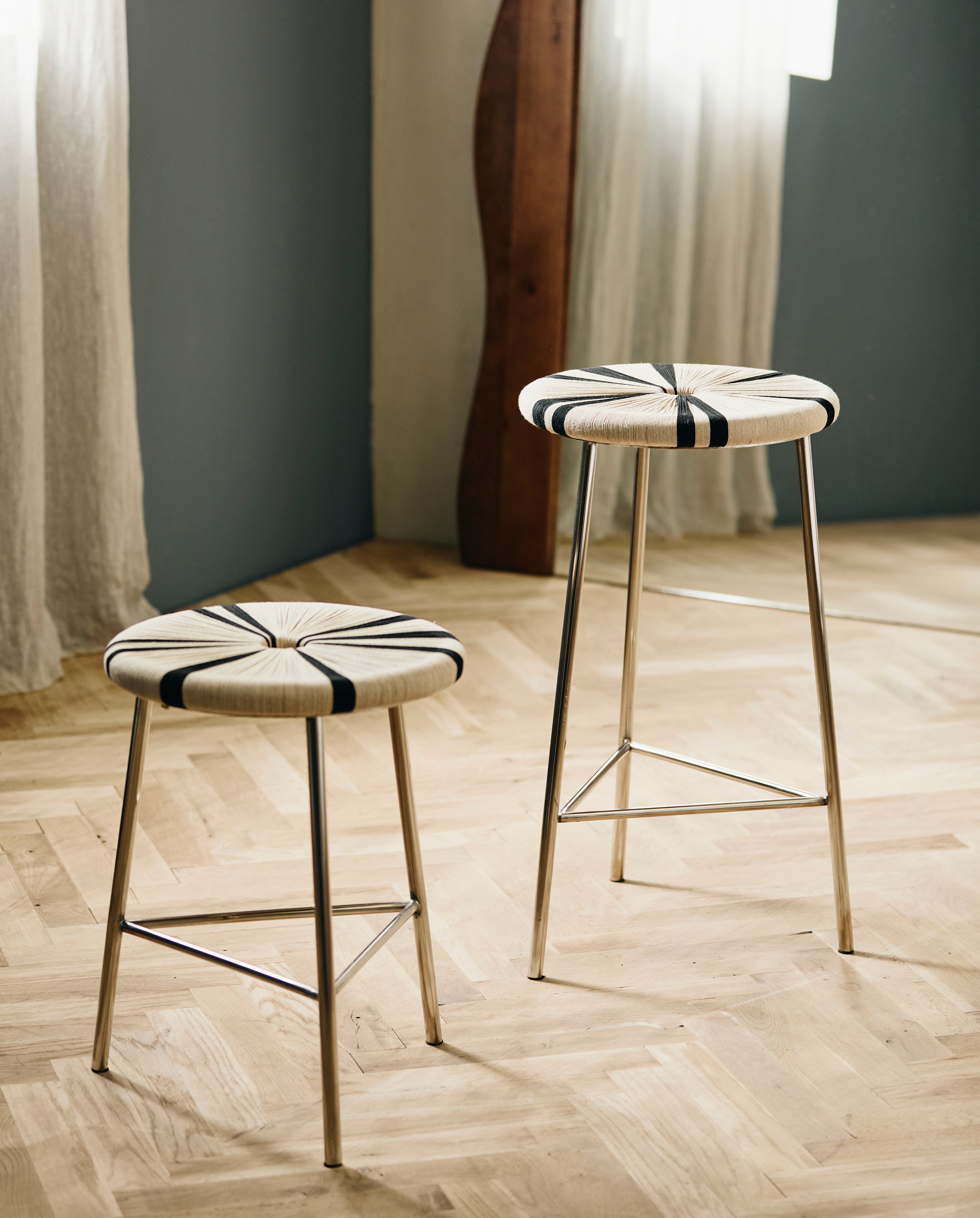 Morice Stool, High - Black/ivory, Nordal, bänkar & pallar