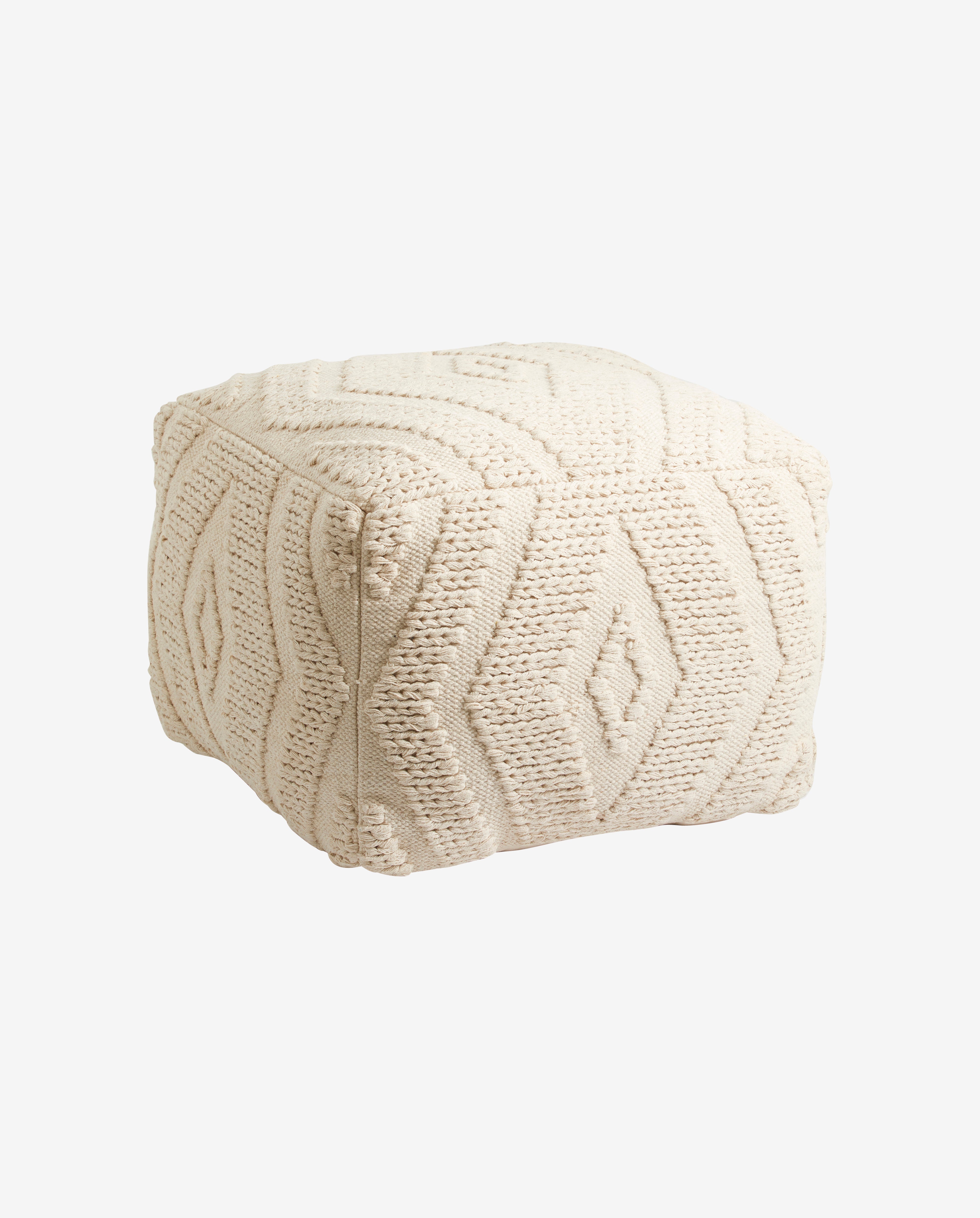 Wular Pouf - Off White, Nordal, bänkar & pallar