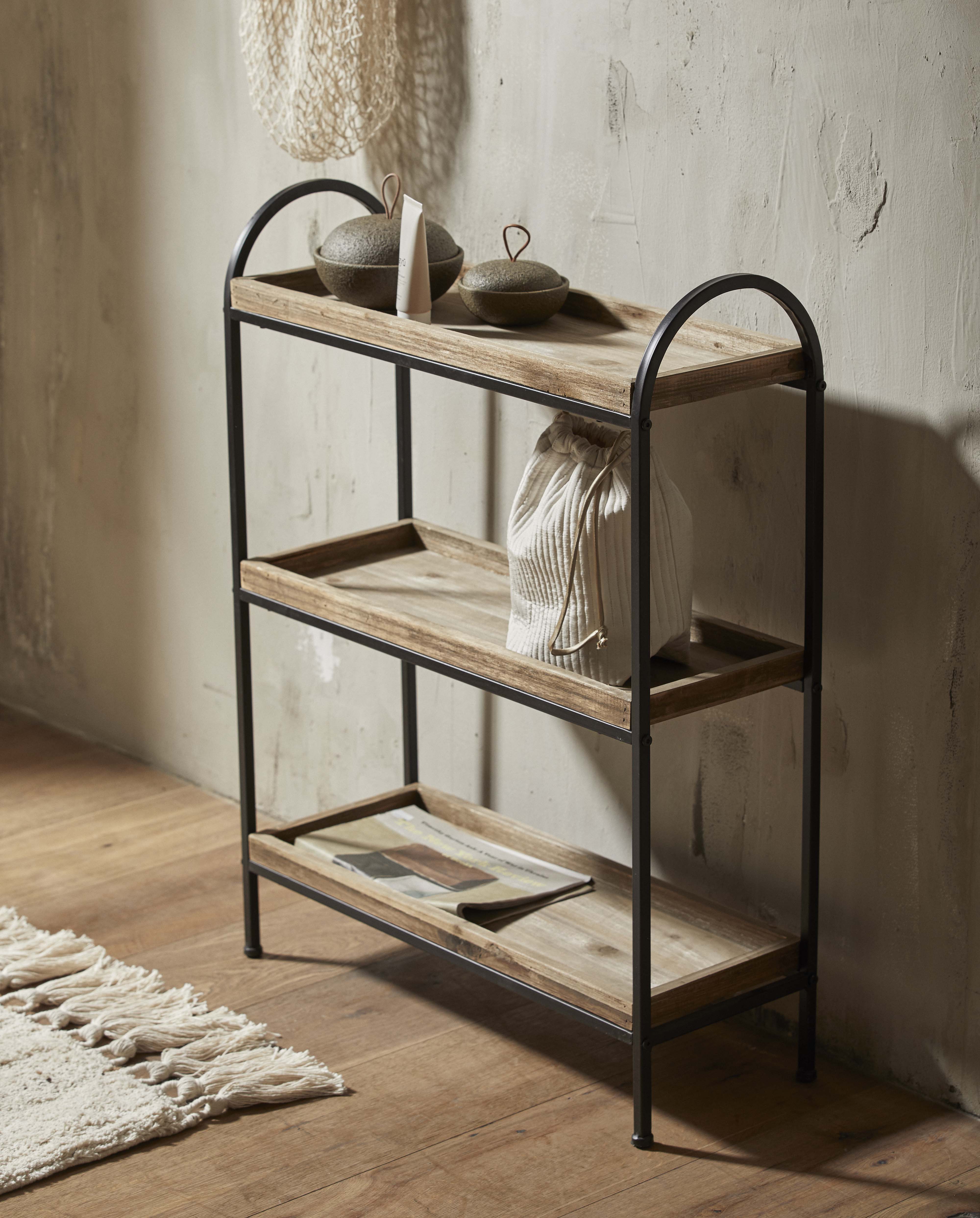 Patna Iron Rack - Wood, Nordal, bokhyllor