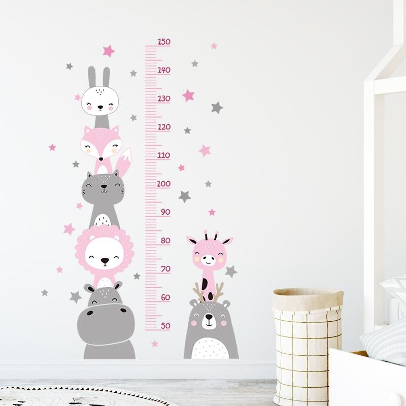 Kids Height Measurement Wall Stickers, Flora Grossist, Barnrum