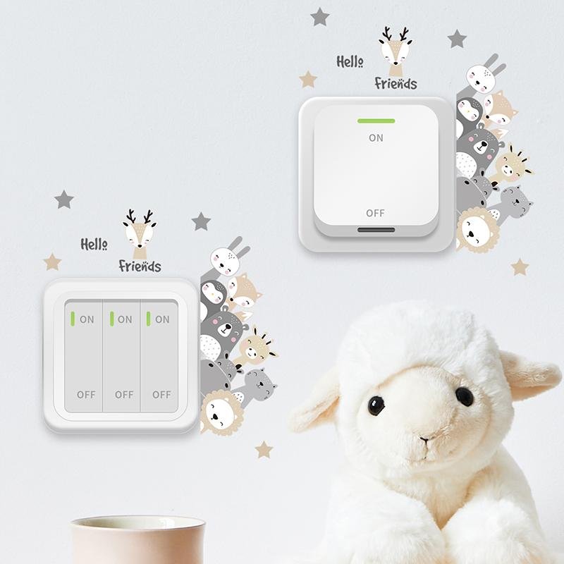 Animals And Stars Wall Decal – Perfect For Kids Room, Flora Grossist, Barnrum