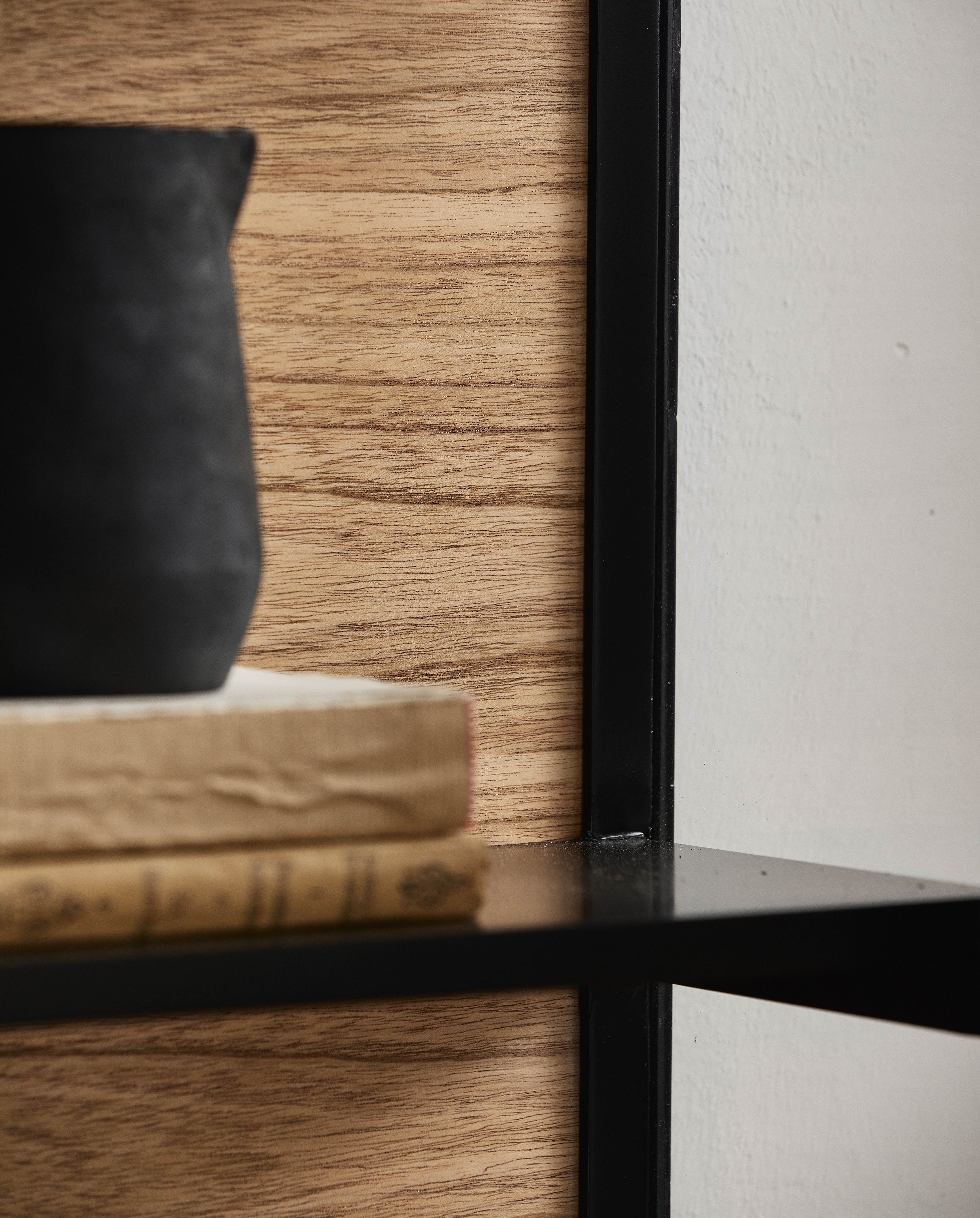 Bei Wall Cabinet, Sliding Doors, Black, Nordal, vägghyllor & väggskåp