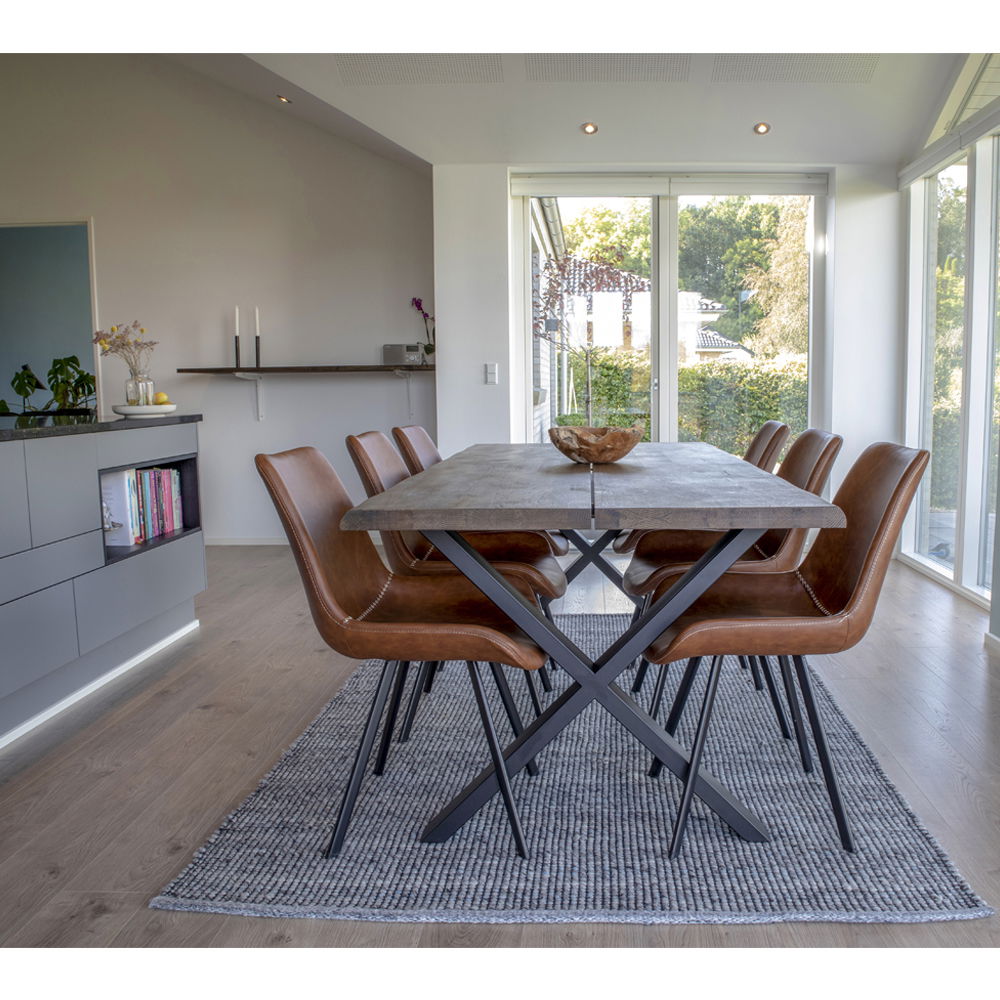 TOULON matbord, rökt ek