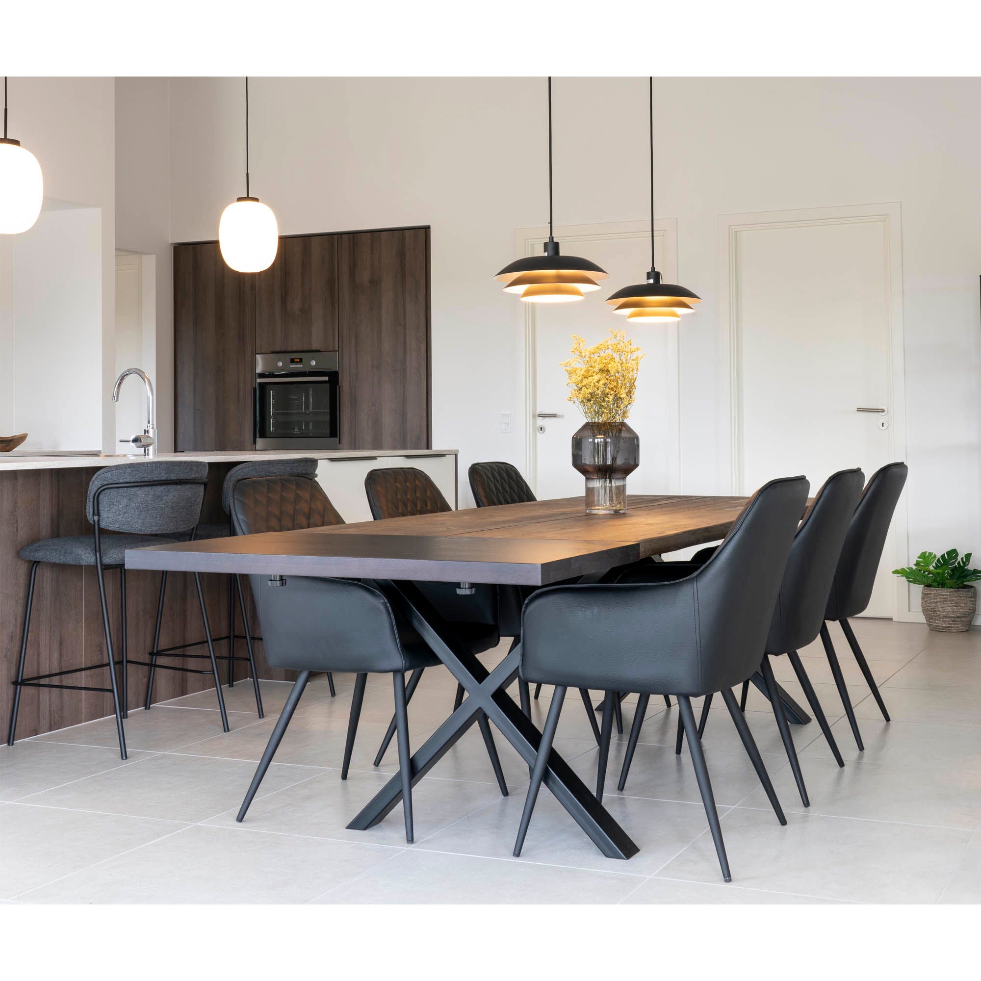 Förlängningsskivor, svart ek