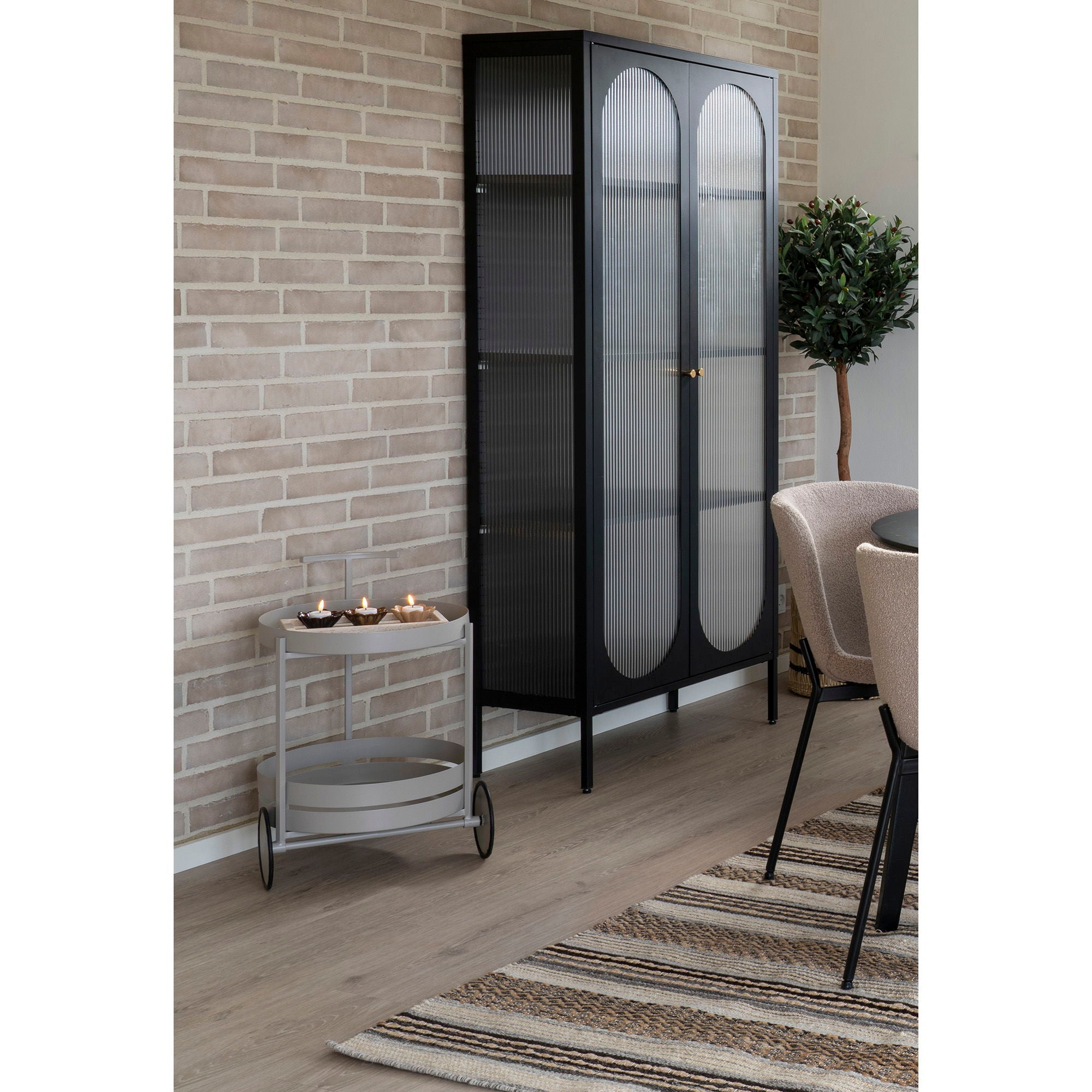 BEJA Barvagn, stål, cool grå