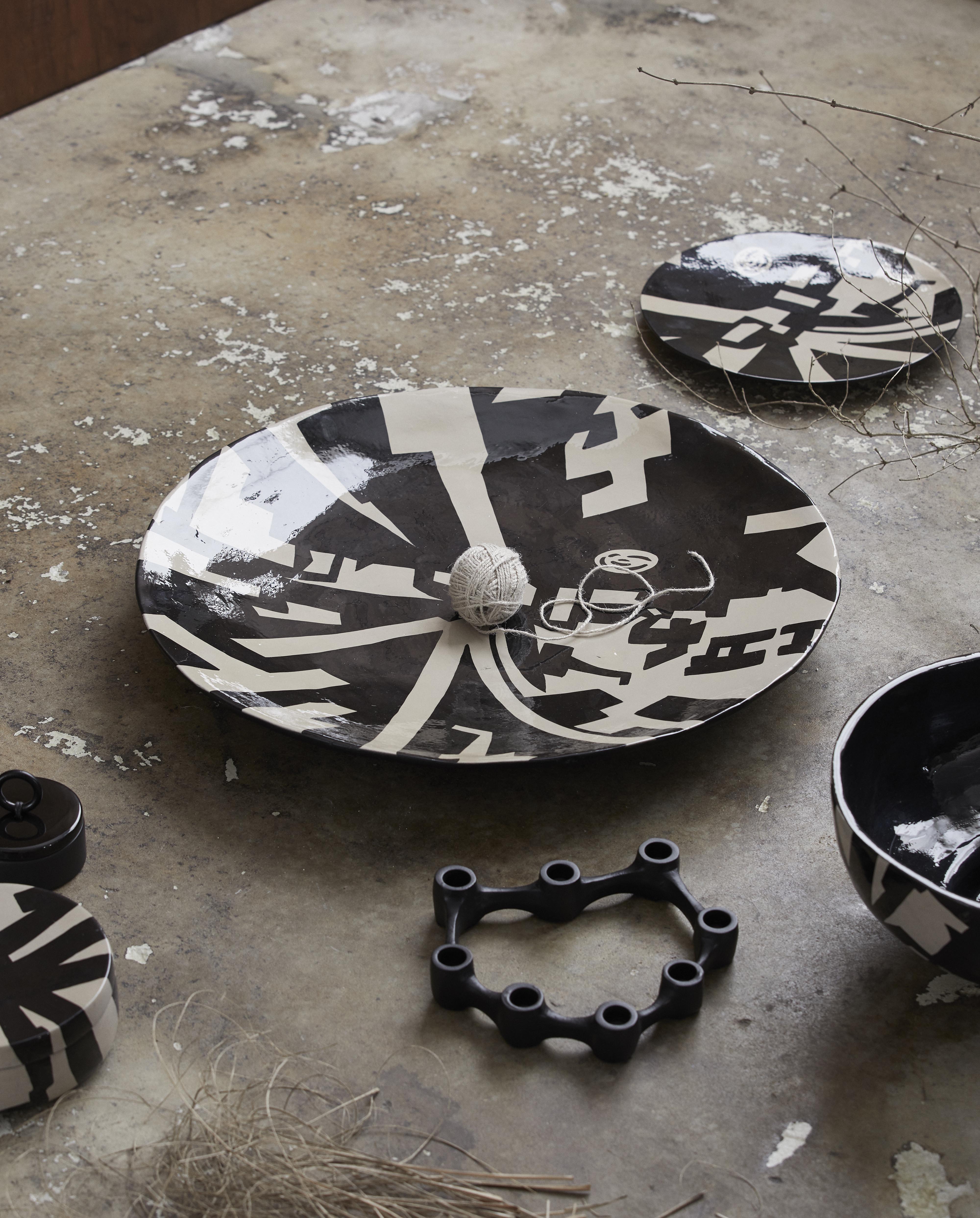 Lemnos Candle Holder, Aluminum - Black, Nordal, ljus & ljuslyktor