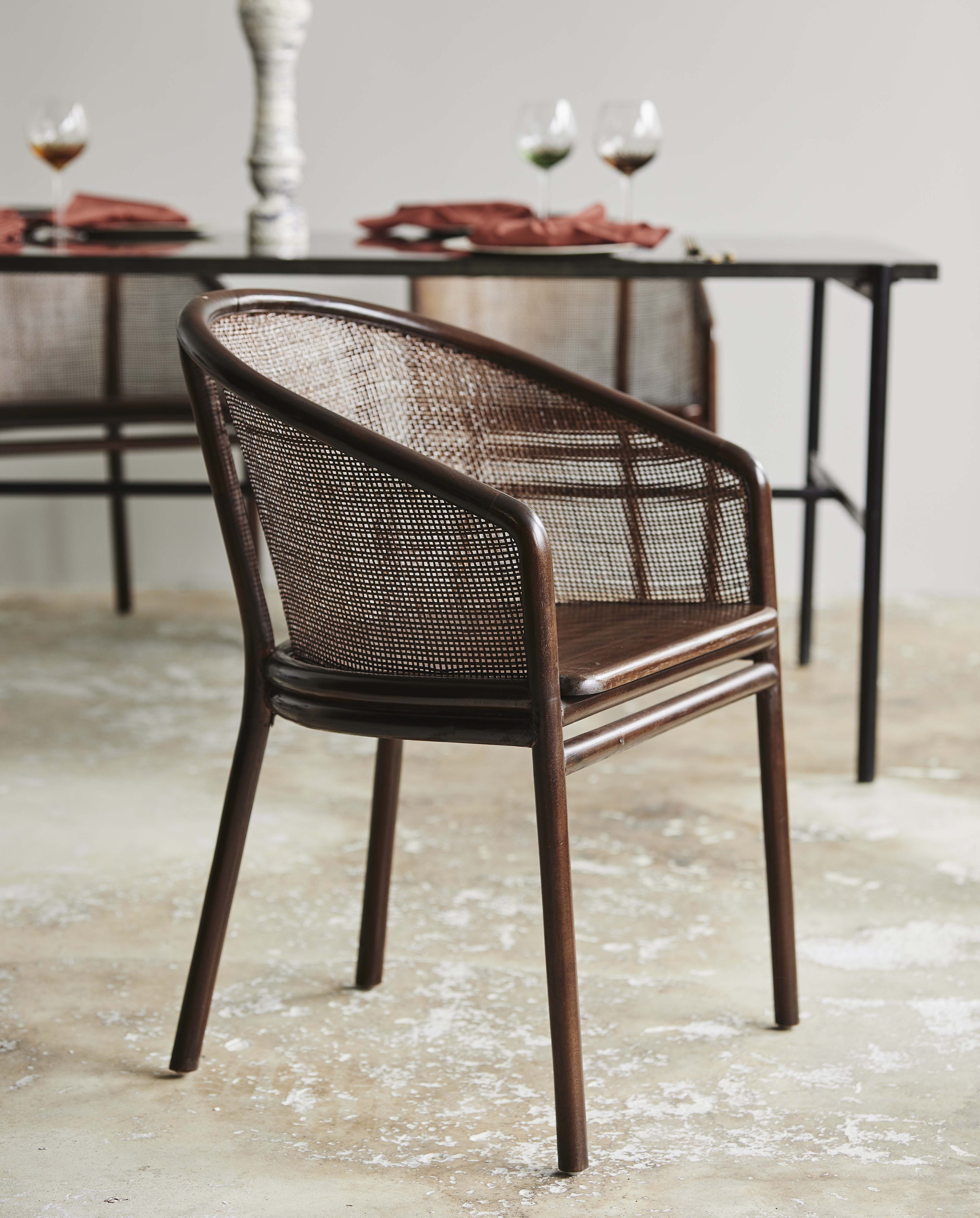 Mosso Dinner Chair, Dark Brown, Nordal, stolar