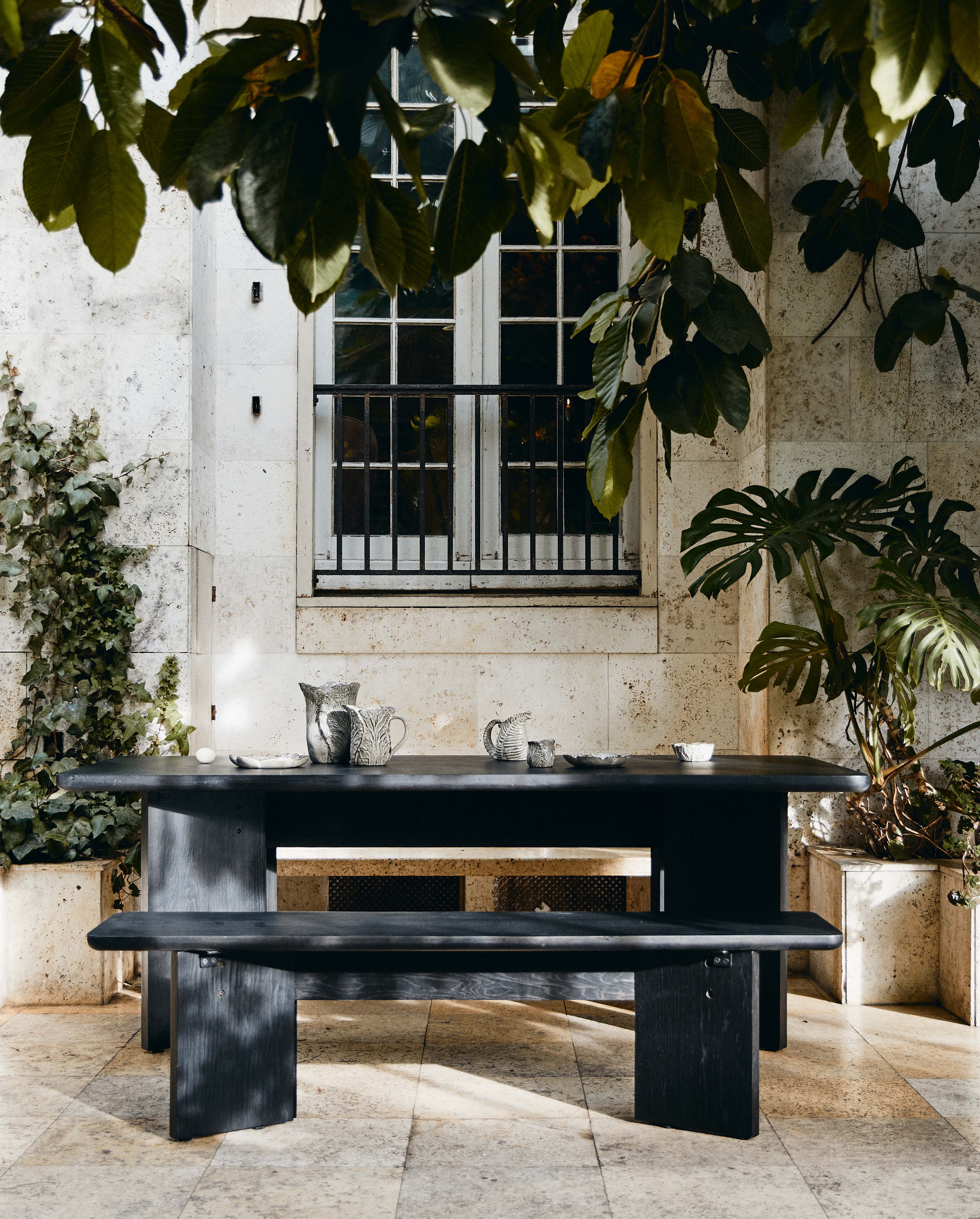 Tisza Table, Stained Oak Veneer, Nordal, bord