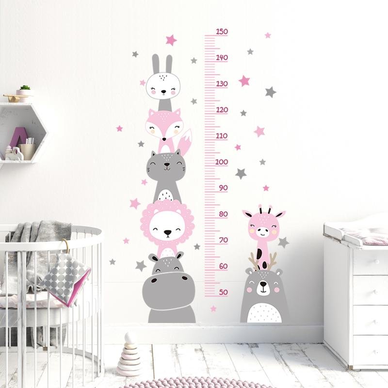 Kids Height Measurement Wall Stickers, Flora Grossist, Barnrum