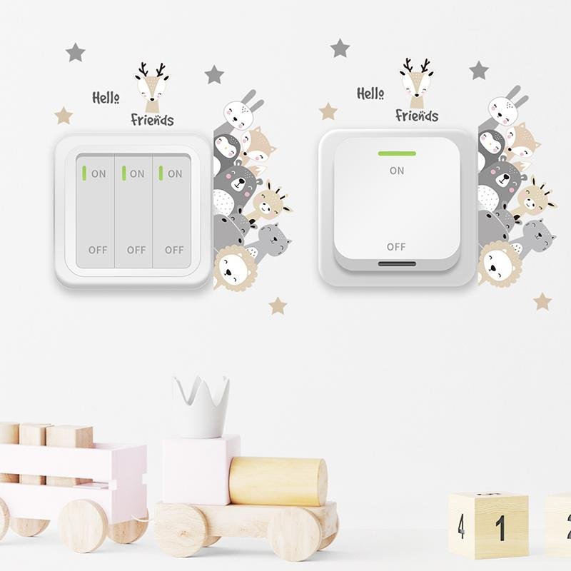 Animals And Stars Wall Decal – Perfect For Kids Room, Flora Grossist, Barnrum