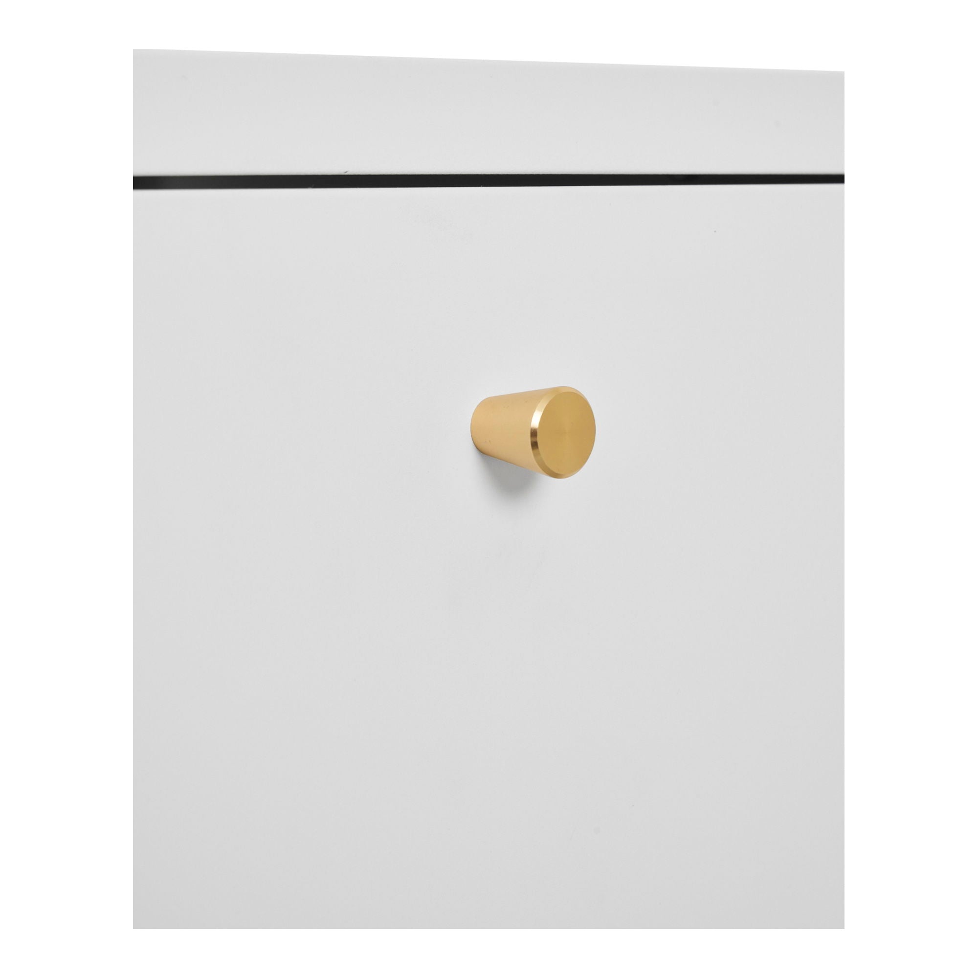 DALBY Byrå, vit stål