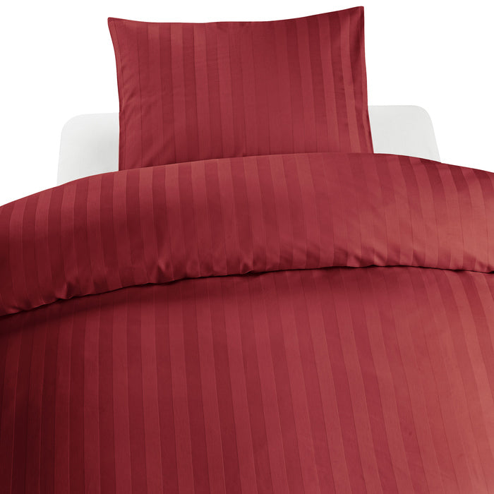 2-dels Set Satin Röd, Borganäs of Sweden, påslakan