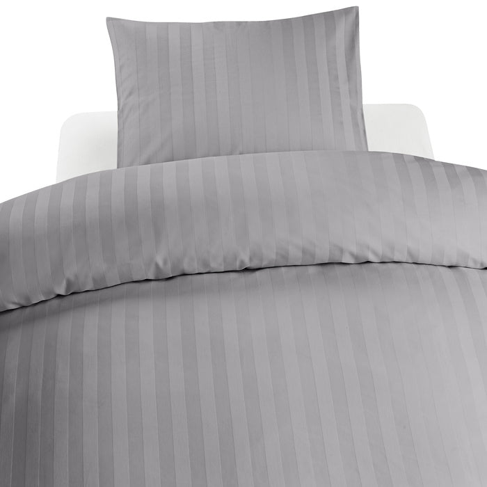 2-dels Set Satin Ljusgrå, Borganäs of Sweden, påslakan