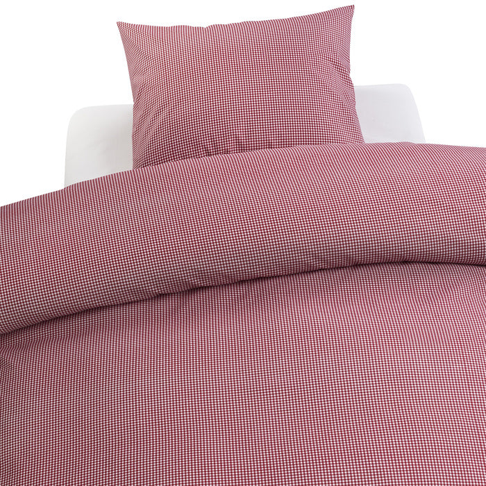 2-dels Set Gingham Check Röd Barnvagn, Borganäs of Sweden, barnartiklar sovrum