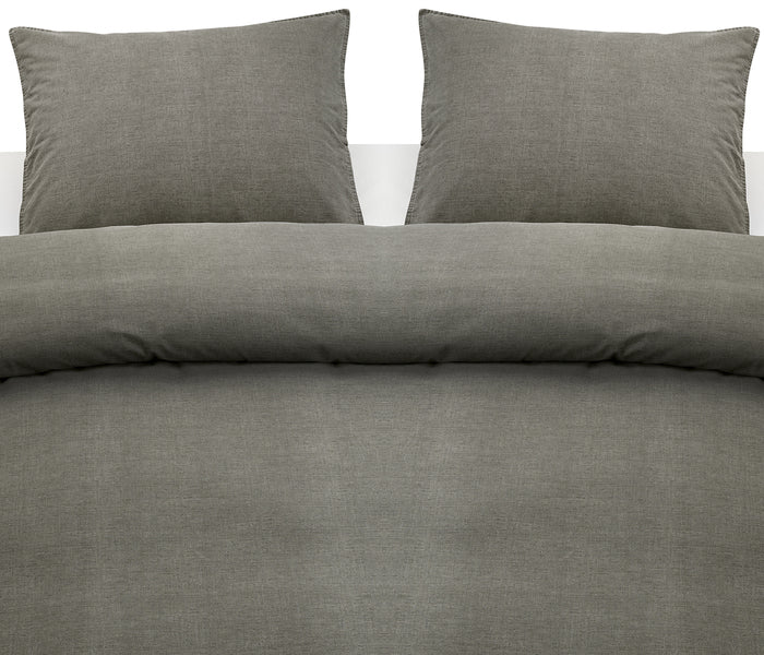 3-dels Set Washed Grå Dubbel, Borganäs of Sweden, påslakan