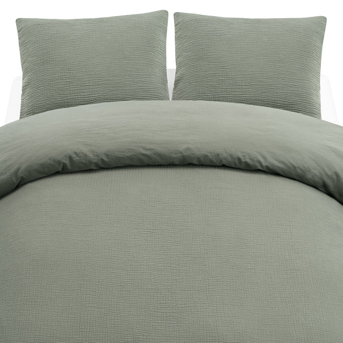 3-dels Set Rolling Grön Dubbel, Borganäs of Sweden, påslakan