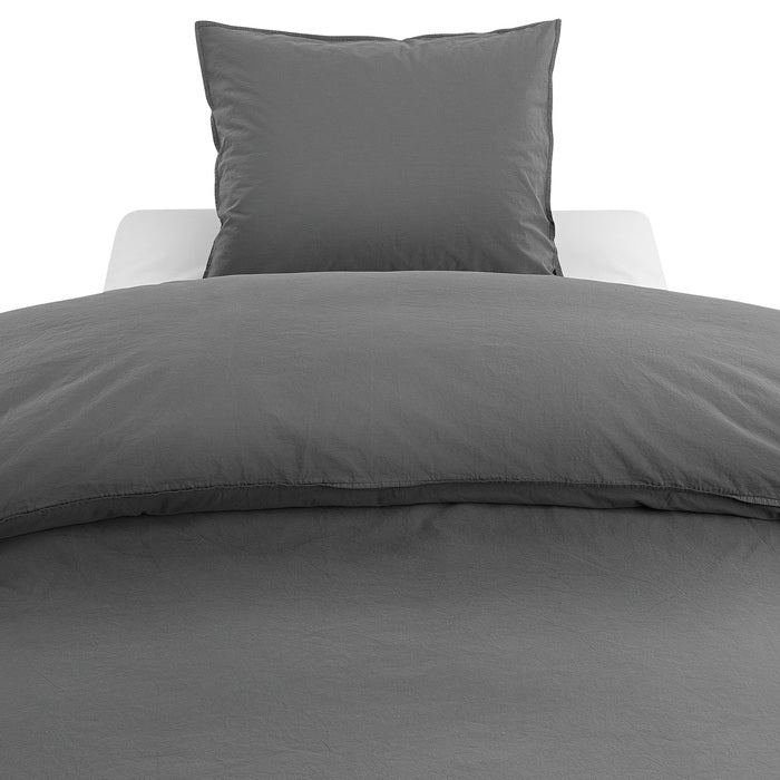 2-dels Set Percale Grafit, Borganäs of Sweden, påslakan