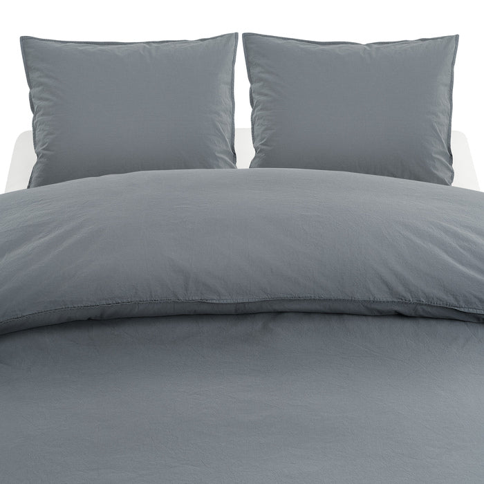 3-dels Set Percale Midnattblå Dubbel, Borganäs of Sweden, påslakan