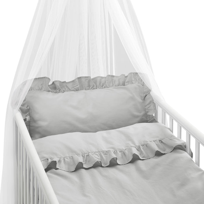 2-dels Set Volang Grå Spjälsäng, Borganäs of Sweden, barnartiklar sovrum