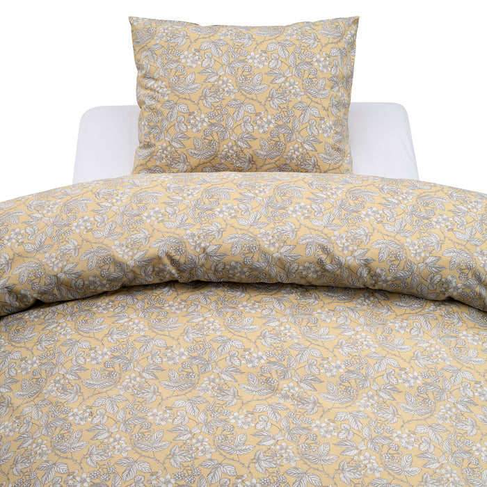 2-dels Set Blackberry Gul, Borganäs of Sweden, påslakan