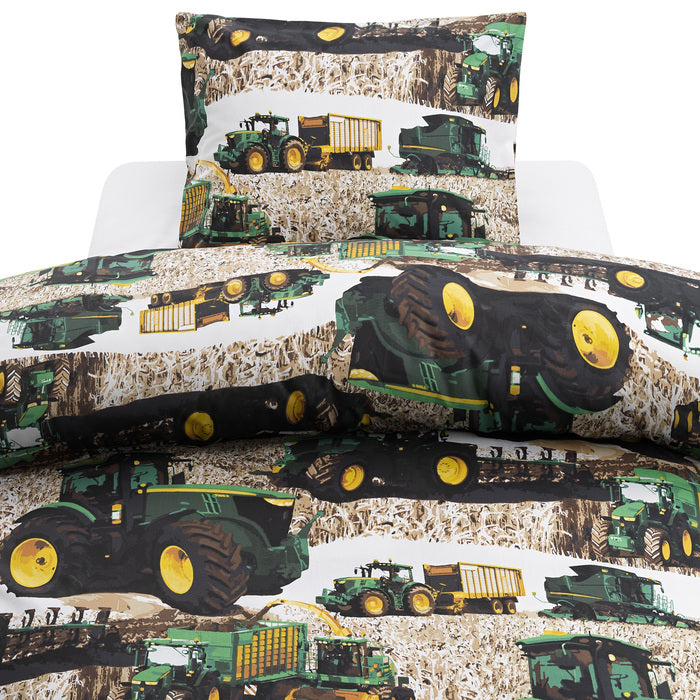 2-dels Set Skördetröska Grön, Borganäs of Sweden, barnartiklar sovrum