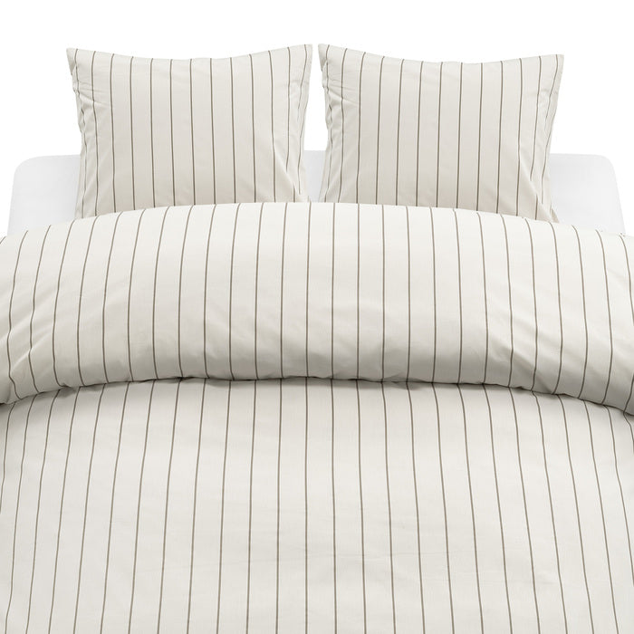 3-dels Set Saga Beige Dubbel, Borganäs of Sweden, påslakan