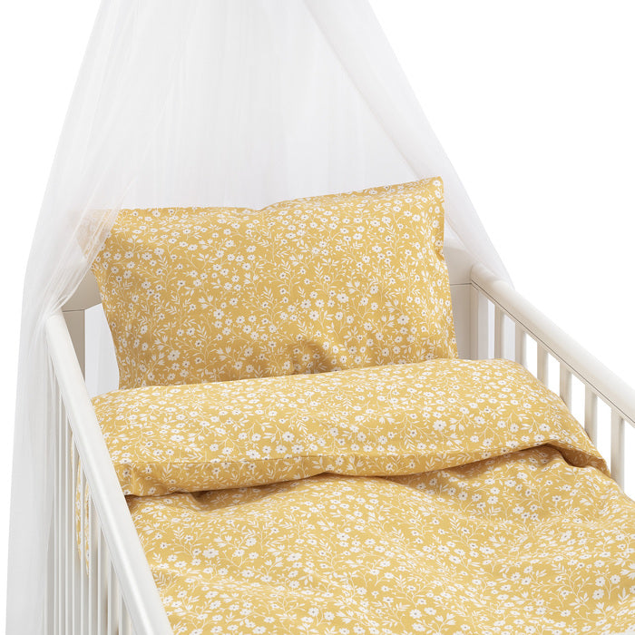 2-dels Set Hedda Gul Spjälsäng, Borganäs of Sweden, barnartiklar sovrum