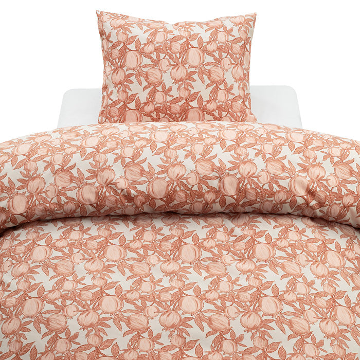 2-dels Set Pomegranate Peach, Borganäs of Sweden, påslakan