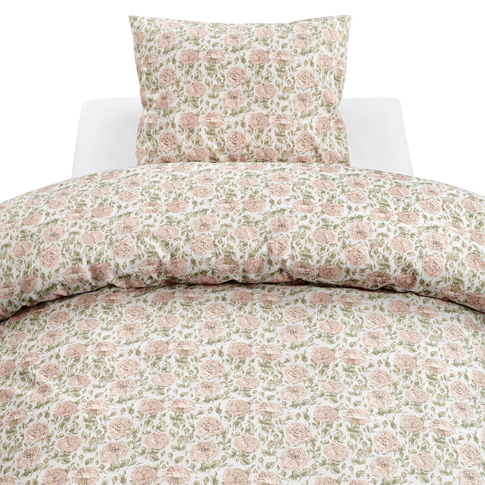 2-dels Set Irma Flower Dusty Pink, Borganäs of Sweden, påslakan