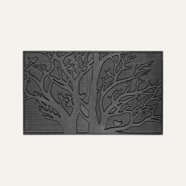 Doormat Black Tree 45x75cm, Dixie, utomhus inredning