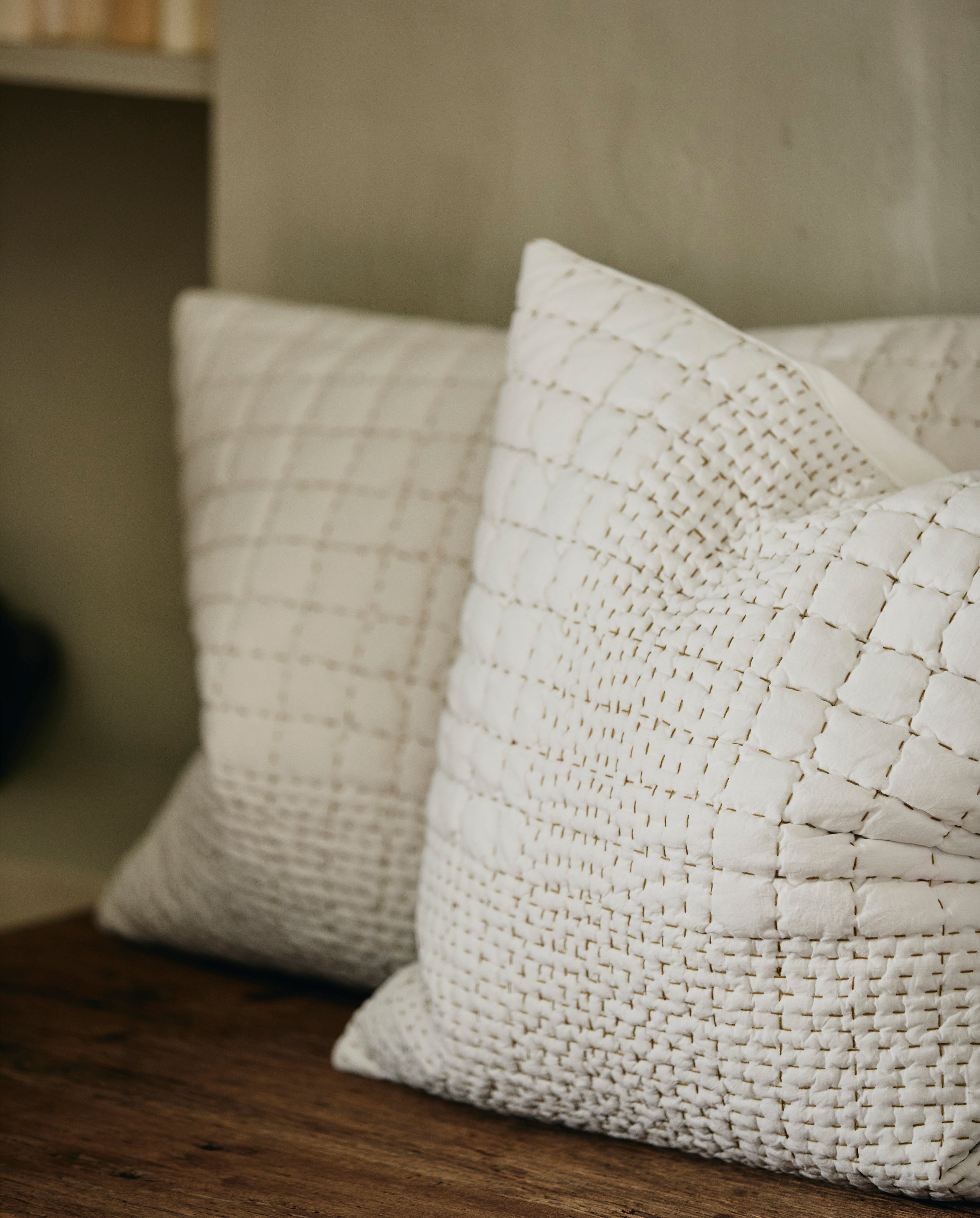 Sarga Cushion Cover, 48x48 - White, Nordal, sovrums textilier