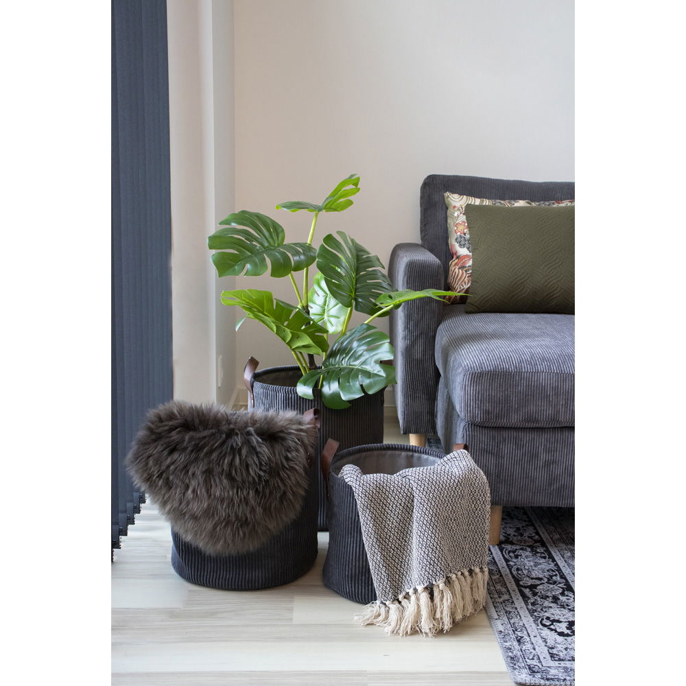 CORT Plaid, mörkgrå/vit