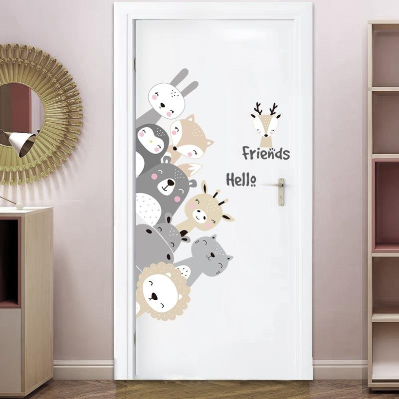 Greeting Animals – Wall Sticker, Flora Grossist, Barnrum