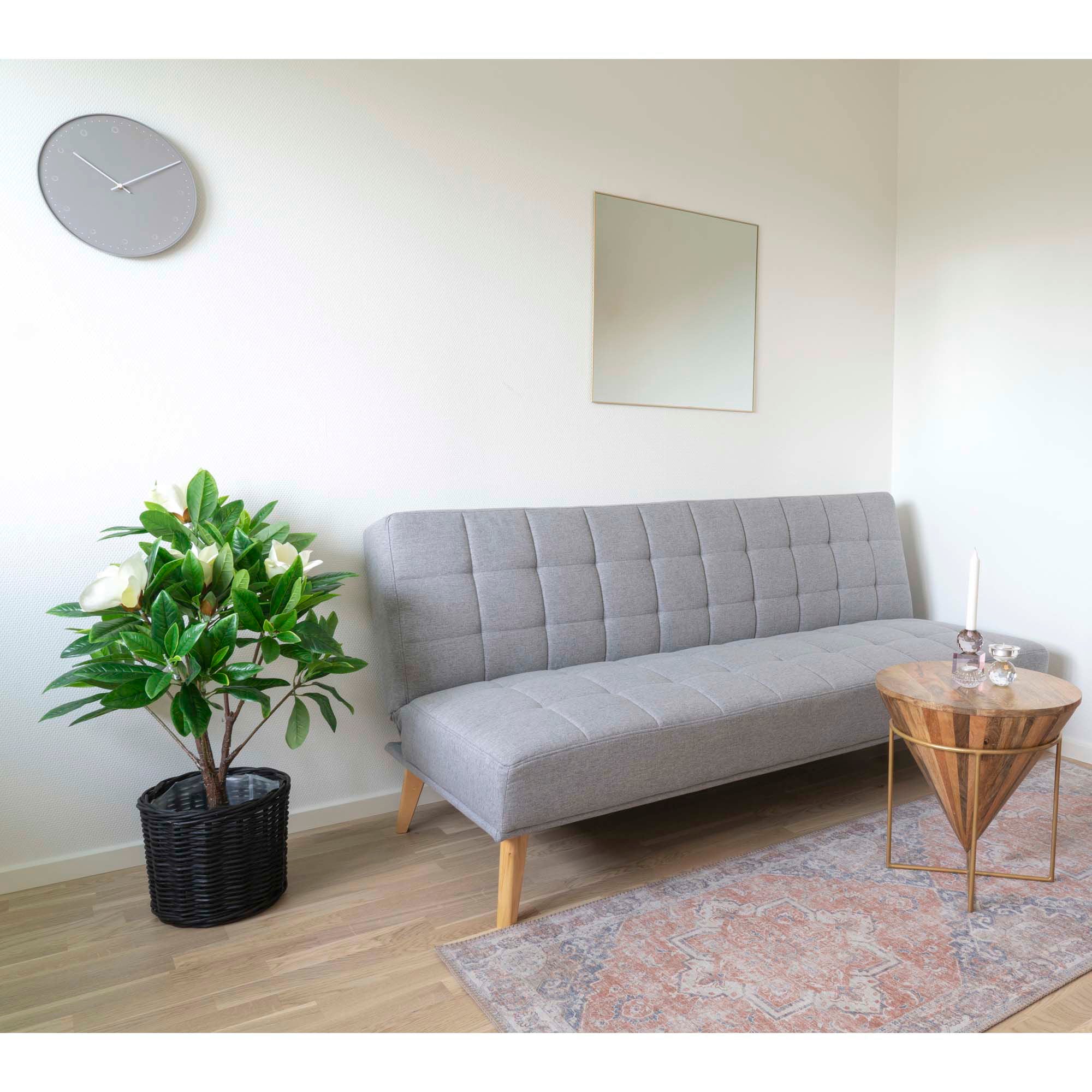 Jersey Spegel, stål/mässing, 60x60 cm