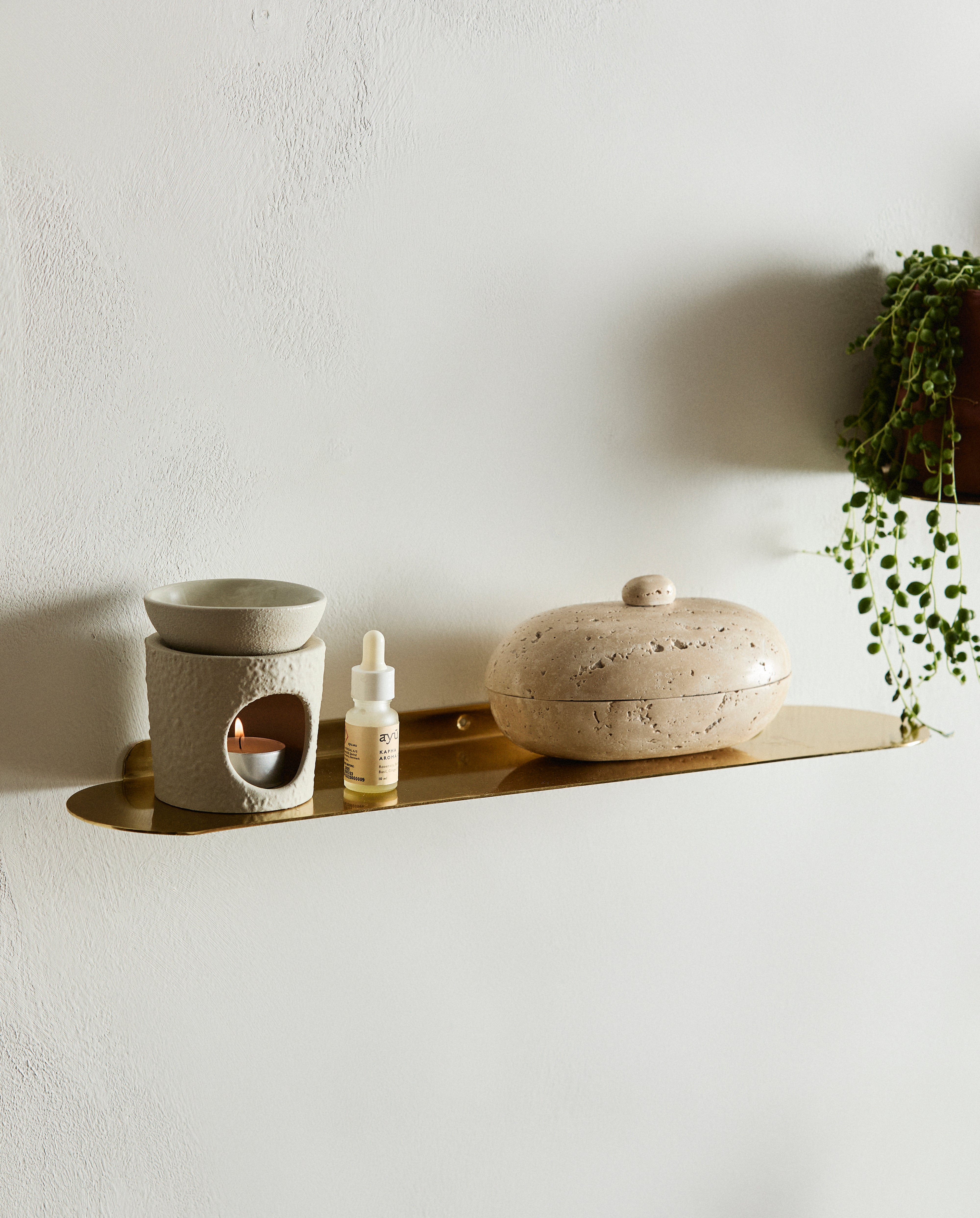 Fanoe Shelf, S - Golden Finish, Nordal, vägghyllor & väggskåp