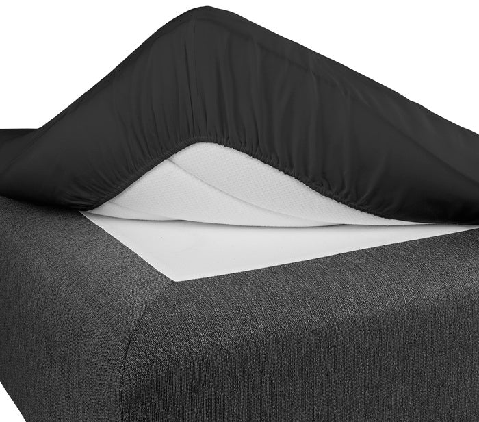 Dra på Lakan 120x200 Cm Svart, Borganäs of Sweden, underlakan